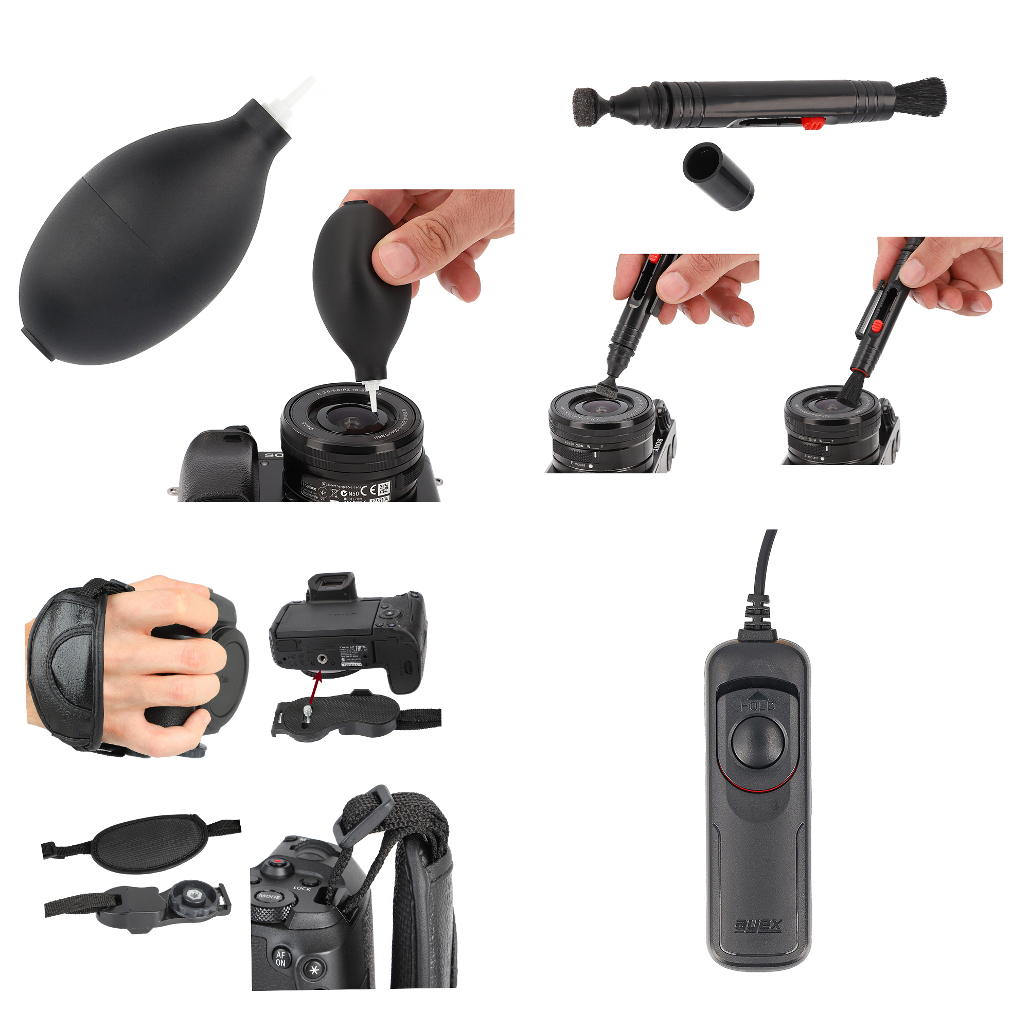 Zubehör Set für Olympus UC1 mit Fernauslöser AX-10 Blasebalg Handschlaufe Reinigungsstift Zubehör Set für Olympus UC1 mit Fernauslöser AX-10 Blasebalg Handschlaufe Reinigungsstift