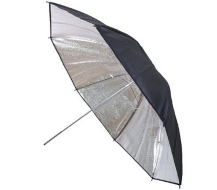 Studio-Reflexschirm 91cm 36" - innen silber, aussen schwarz Studio-Reflexschirm 91cm 36" - innen silber, aussen schwarz