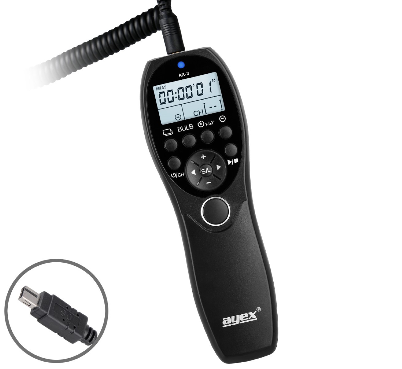 Timer Fernauslöser AX-3 DC2 zB Nikon Z7 Z6 D7500 D7100 D750 D610 D90 D5600 D3300 Timer Fernauslöser AX-3 DC2 zB Nikon Z7 Z6 D7500 D7100 D750 D610 D90 D5600 D3300