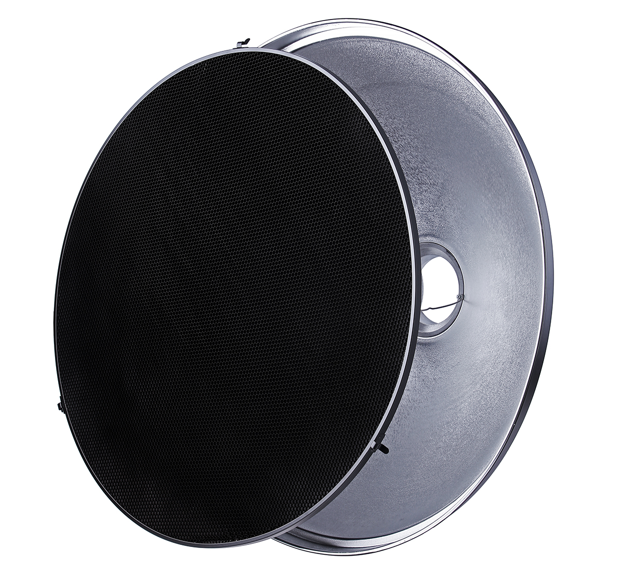 Beauty Dish Lichtformer für Bowens 70cm mit Wabenvorsatz und Diffusor