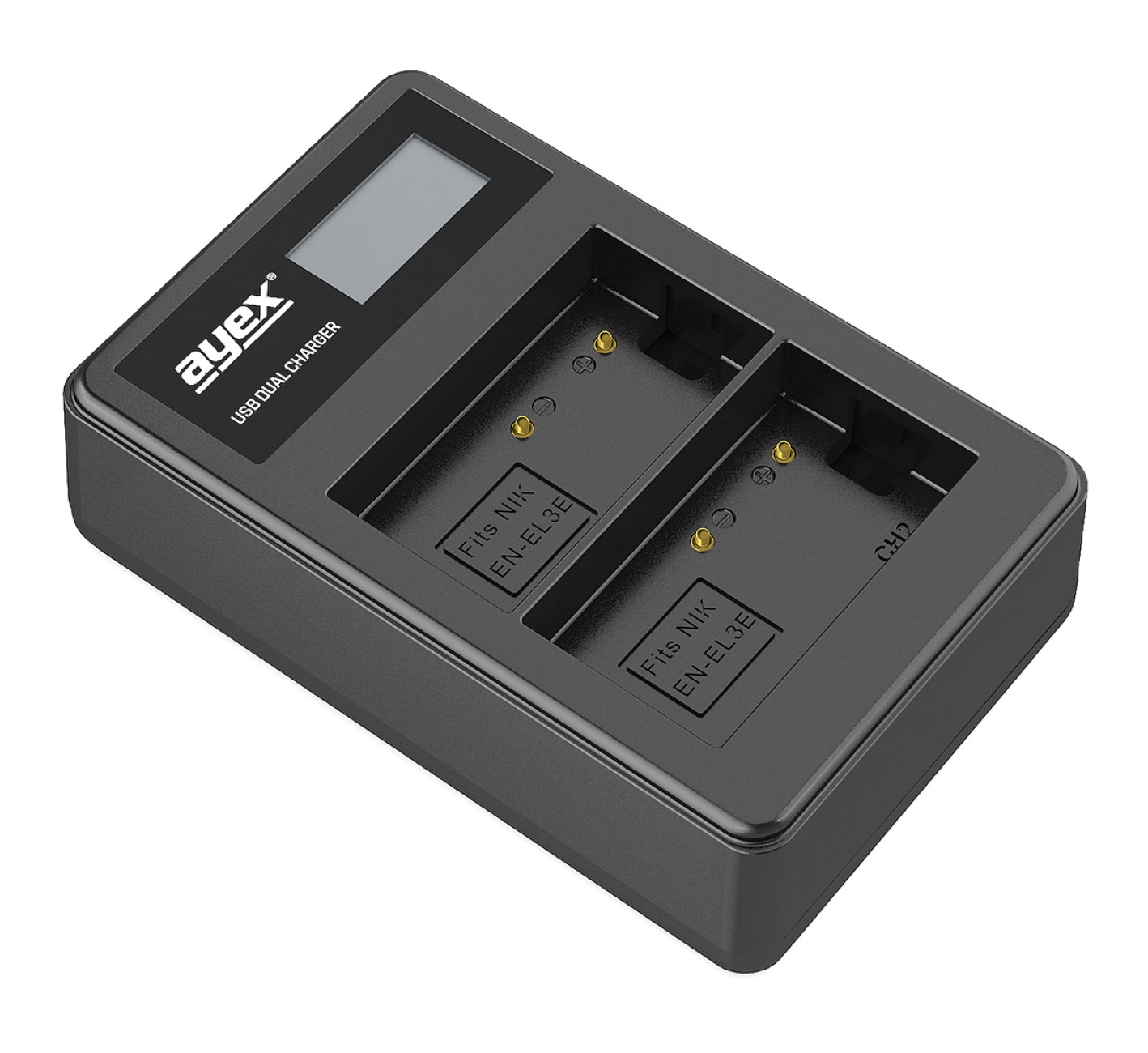 ayex Power Set mit 2x EN-EL3E Akku + 1x USB Dual Ladegerät für z.B. Nikon D700 D300s D200 D100 D90 ayex Power Set mit 2x EN-EL3E Akku + 1x USB Dual Ladegerät für z.B. Nikon D700 D300s D200 D100 D90