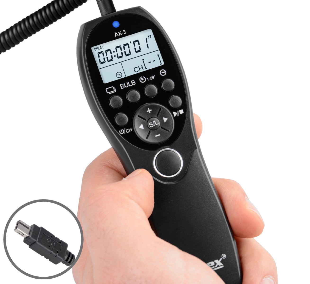 Timer Fernauslöser AX-3 DC2 zB Nikon Z7 Z6 D7500 D7100 D750 D610 D90 D5600 D3300 Timer Fernauslöser AX-3 DC2 zB Nikon Z7 Z6 D7500 D7100 D750 D610 D90 D5600 D3300