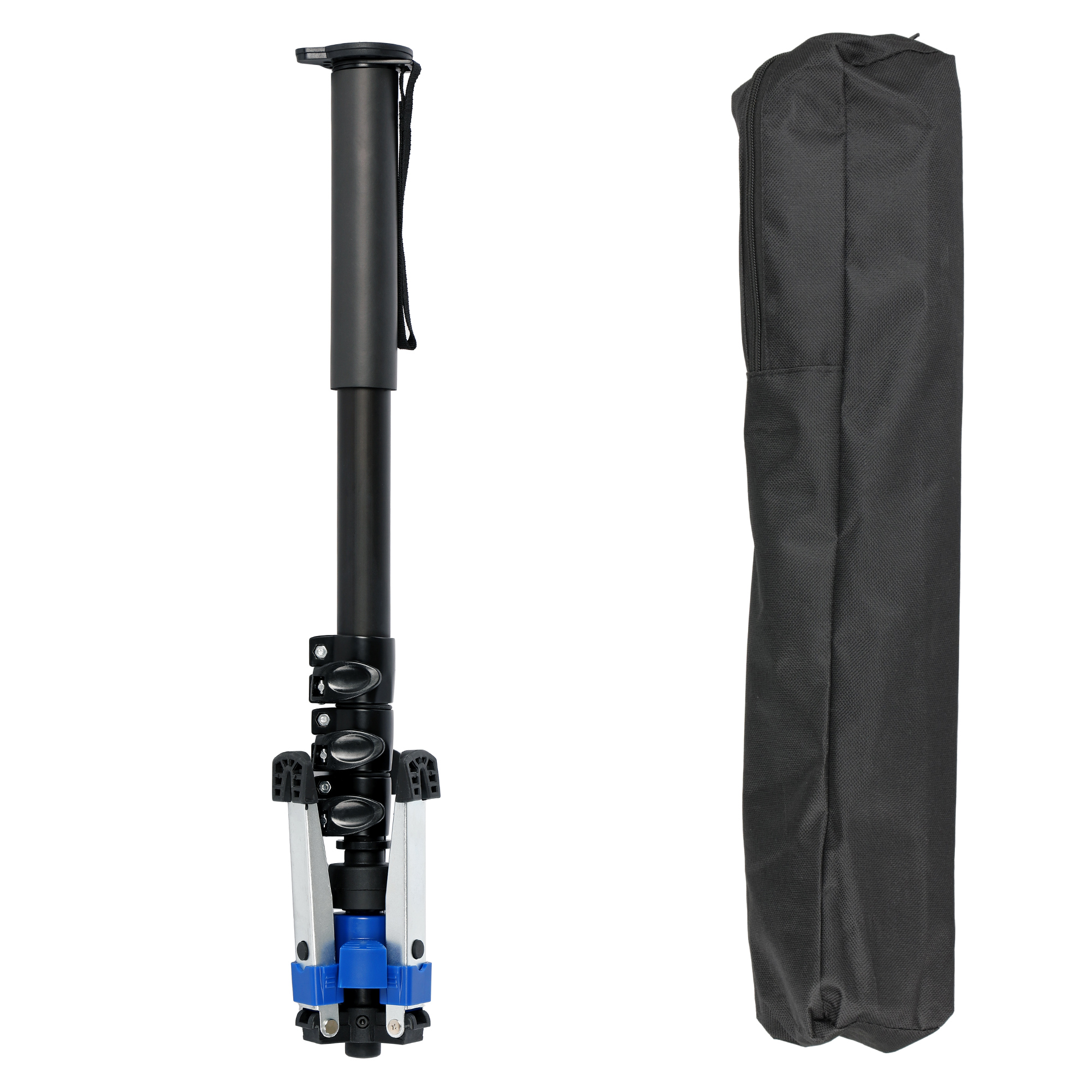 Video-Monopod mit Fluid-Kopf & Standspinne – 190 cm Höhe, leicht & stabil, inkl. Tasche Video-Monopod mit Fluid-Kopf & Standspinne – 185cm Höhe, leicht & stabil, inkl. Tasche