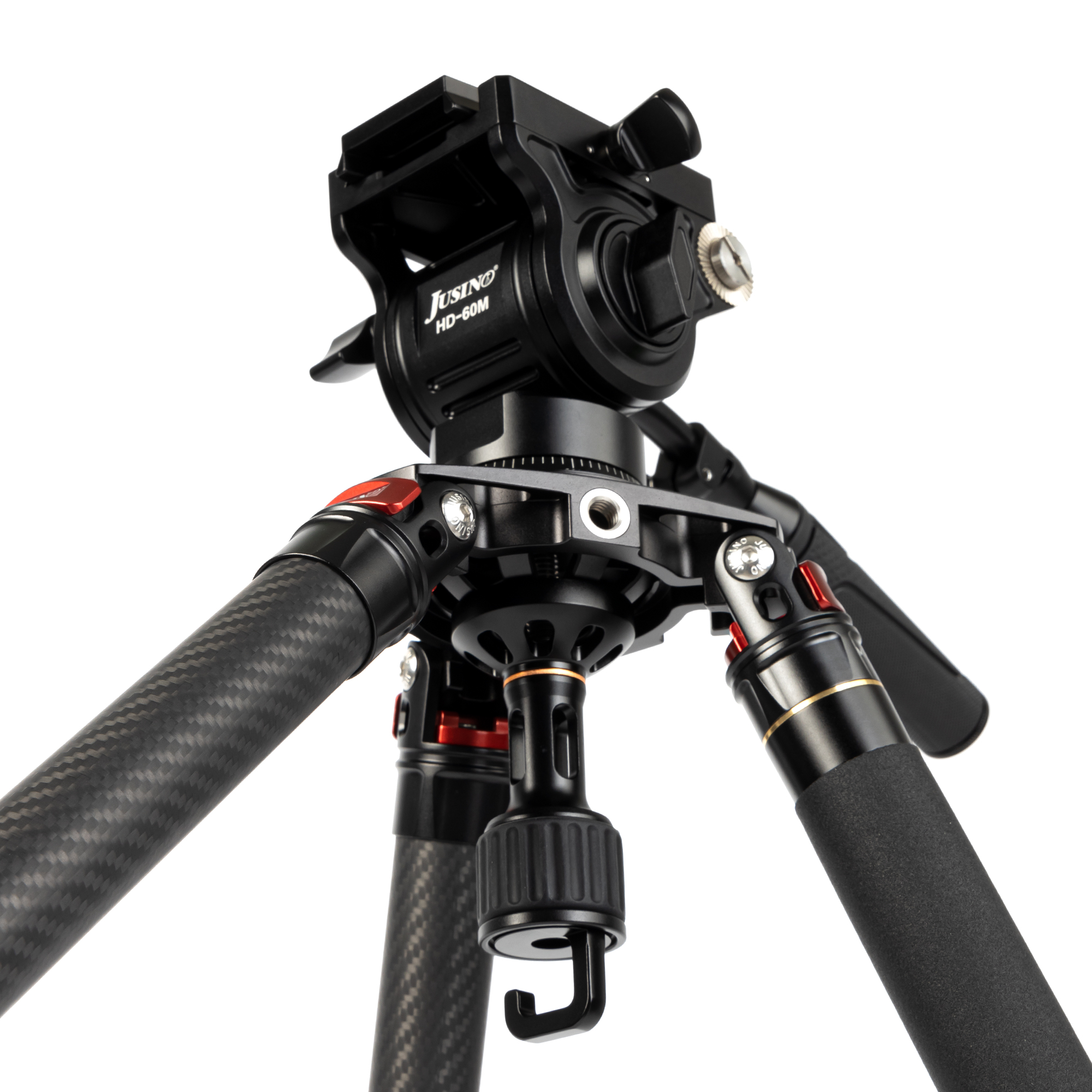JUSINO Karbon Profi Videostativ & Kugelkopf Perfekt für Vogelaufnahmen 152,5cm 18Kg belastbar