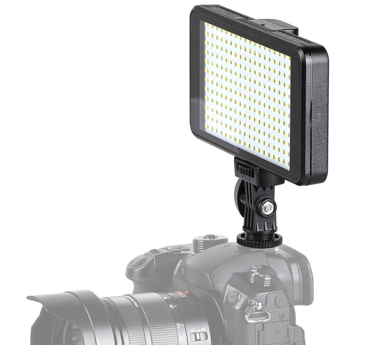 ayex Videoleuchte mit 228 LEDs und 2 Dimmern (3200-5600K) inklusive Li-Ion Akku und Ladegerät ayex Videoleuchte mit 228 LEDs und 2 Dimmern (3200-5600K) inklusive Li-Ion Akku und Ladegerät