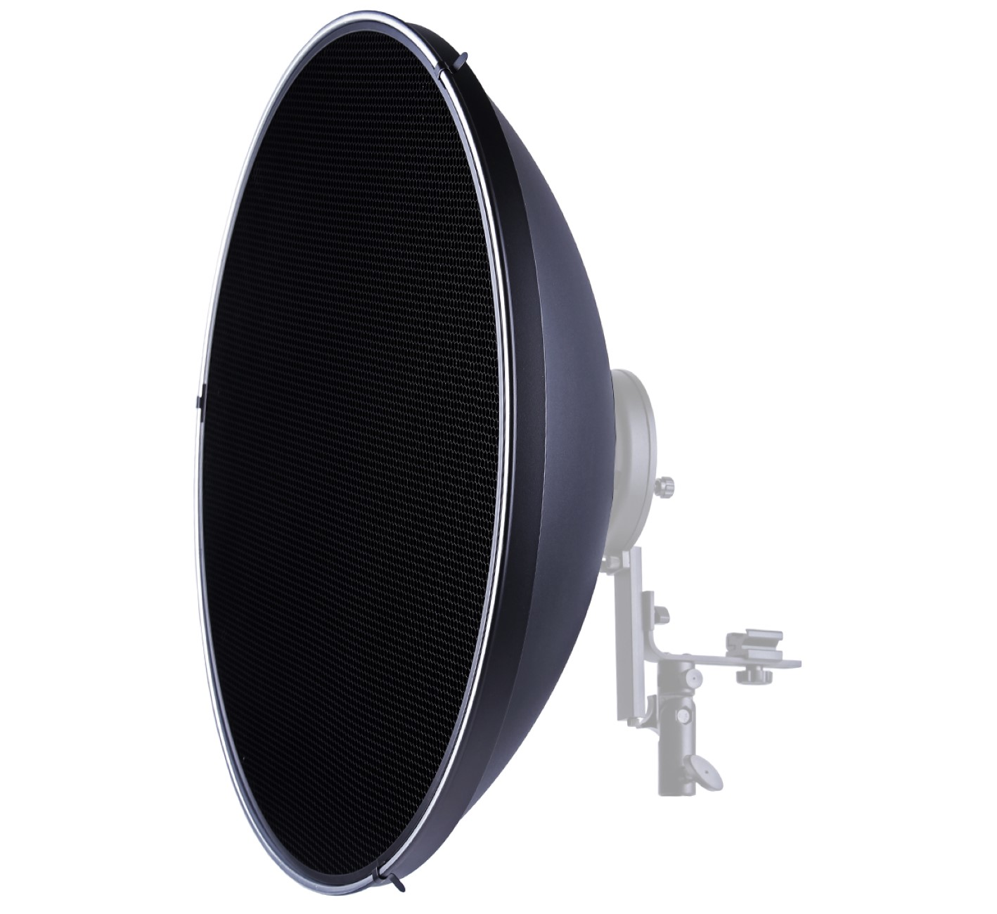 Beauty Dish Lichtformer für Bowens 55cm mit Wabenvorsatz und Diffusor