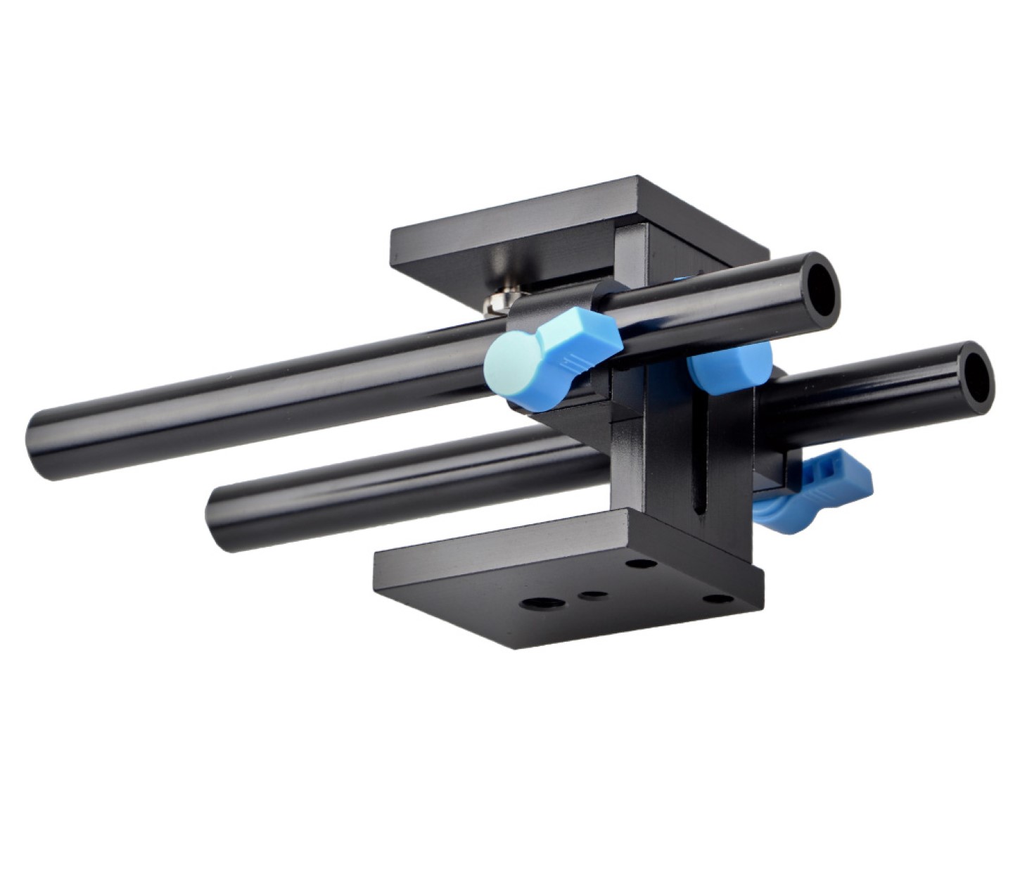Universal Basisplatte mit 18,5cm Rundstäben für DSLR Rig System Universal Basisplatte mit 18,5cm Rundstäben für DSLR Rig System
