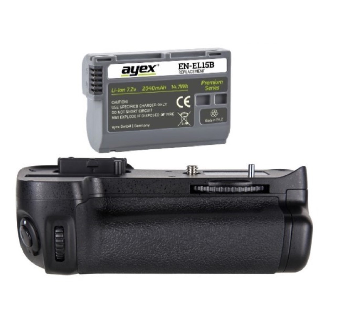 Batteriegriff Set für Nikon D7100 D7200 ersetzt MB-D15 + 1x EN-EL15B Akku Batteriegriff Set für Nikon D7100 D7200 ersetzt MB-D15 + 1x EN-EL15B Akku