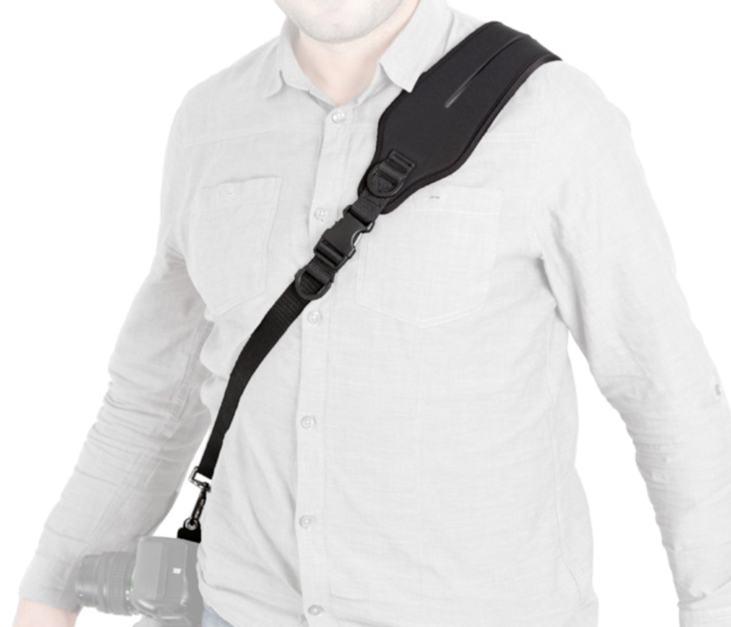 Profi Neopren Kameragurt mit individuell verstellbaren Gurte + Karabinerhaken Single Quick Strap 3 Profi Neopren Kameragurt mit individuell verstellbaren Gurte + Karabinerhaken Single Quick Strap 3