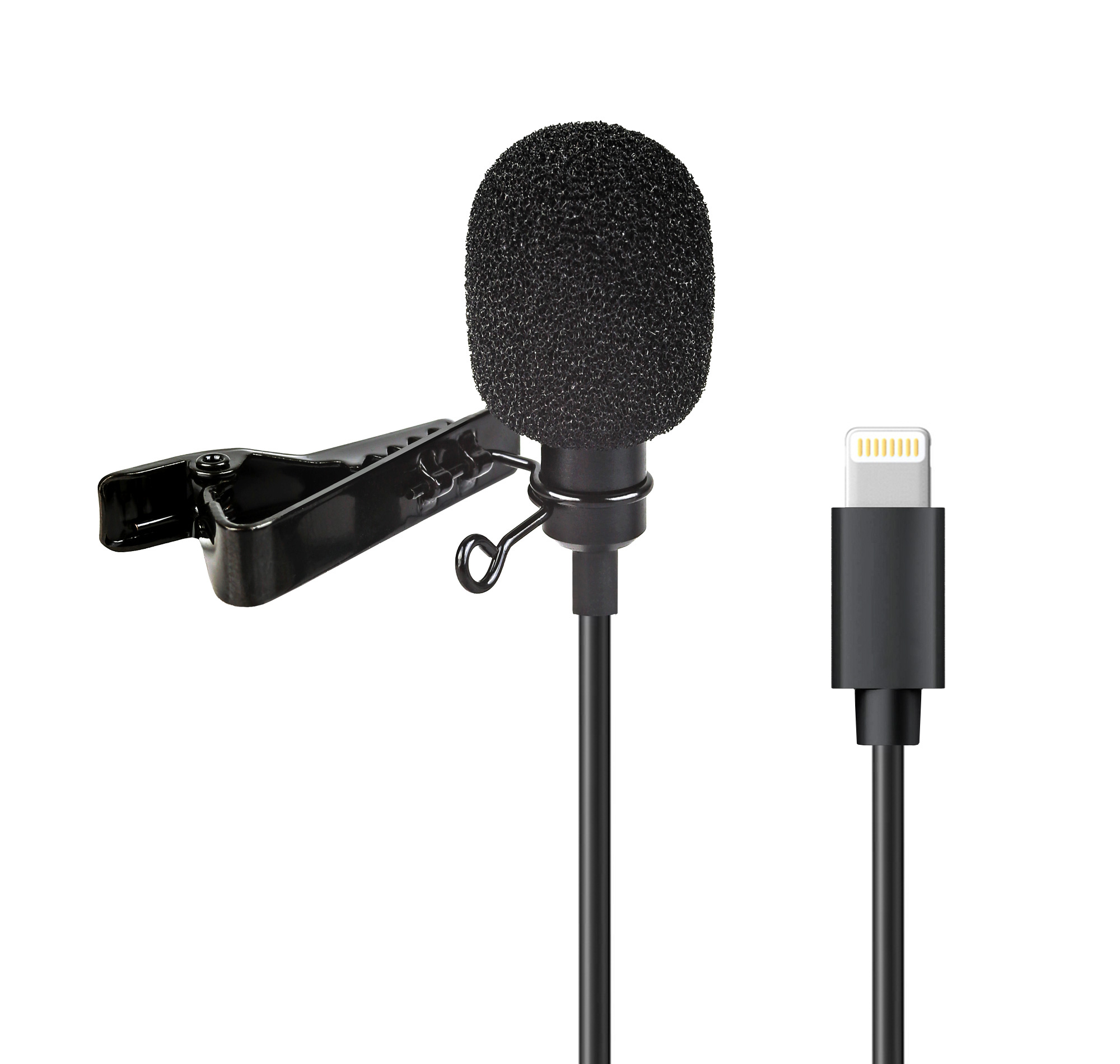 Lavalier Mikrofon für iPhone iPad Windschutz & Klemme perfekt für Interviews Livestreams Lightning Lavalier Mikrofon für iPhone iPad Windschutz & Klemme perfekt für Interviews Livestreams Lightning
