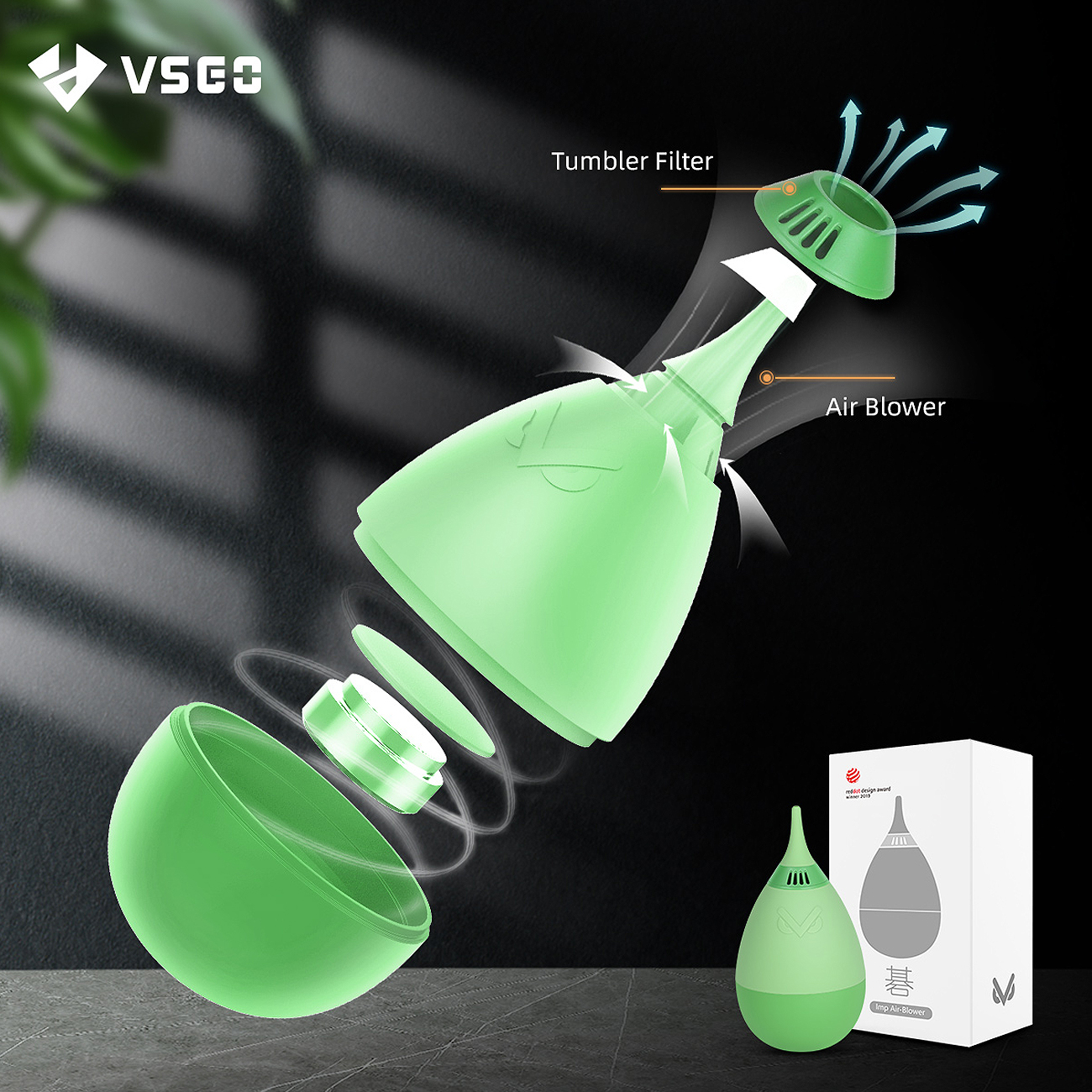 Camera Air Blower für Kamerareinigung – grün Camera Air Blower für Kamerareinigung – grün