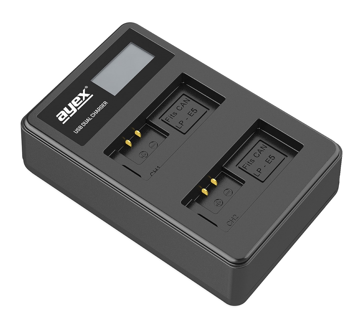 USB Dual Ladegerät für Canon LP-E5 Akkus beleuchtetes Display Ladestandanzeige USB Dual Ladegerät für Canon LP-E5 Akkus beleuchtetes Display Ladestandanzeige