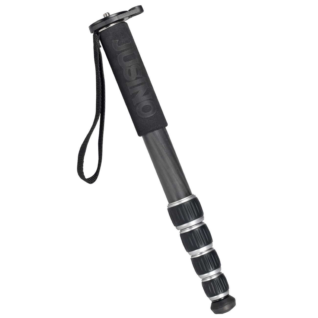 JUSINO Robustes leichtes Karbon-Monopod mit 5 Segmenten bis 140cm 12kg MP-325C