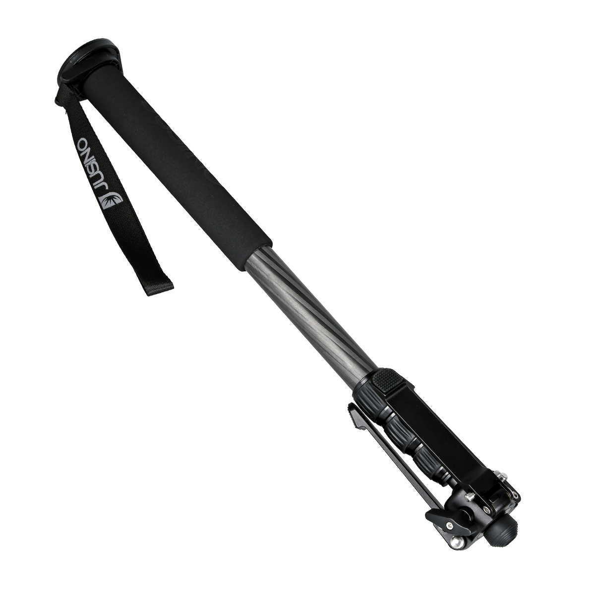 JUSINO Karbon Monopod mit abnehmbarem Fuß/Tischstativ Schnelldrehverschlüsse bis 153cm/6kg VM-254C JUSINO Karbon Monopod mit abnehmbarem Fuß/Tischstativ Schnelldrehverschlüsse bis 153cm/6kg VM-254C