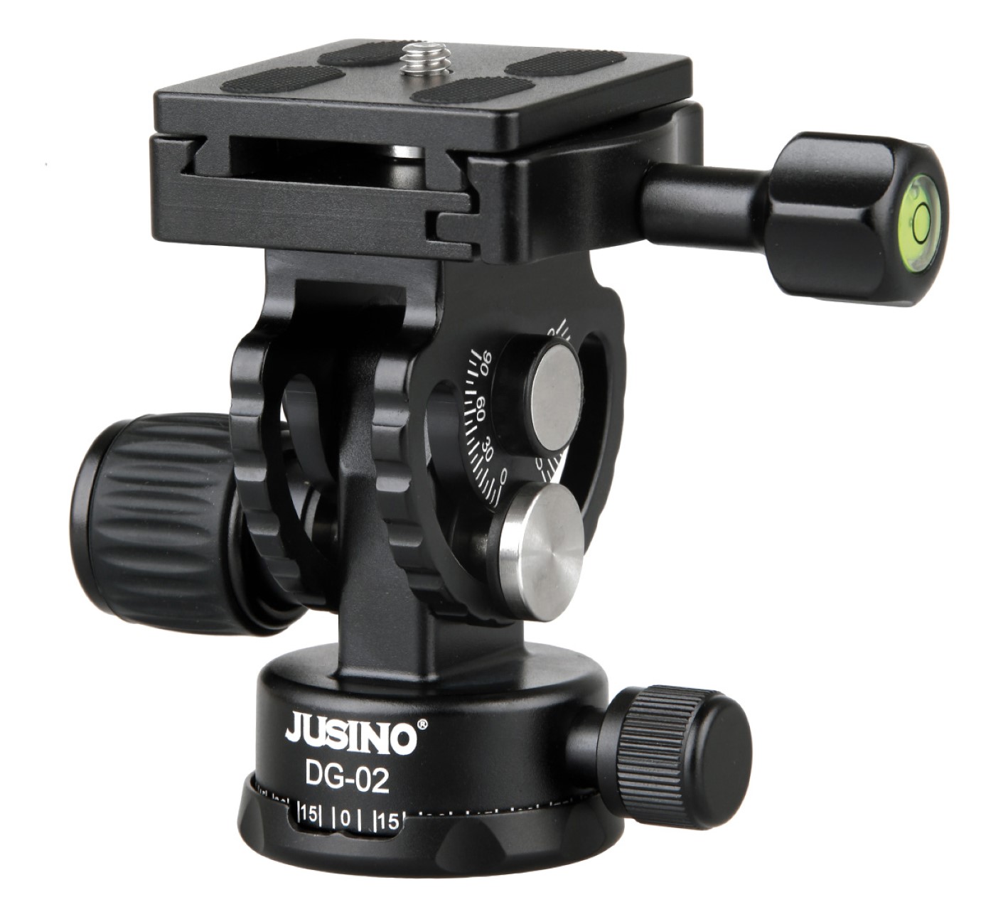 JUSINO Hochleistungs-Neigekopf für Monopods Hydraulische Federung 360° Schwenkfunktion DG-02 JUSINO Hochleistungs-Neigekopf für Monopods Hydraulische Federung 360° Schwenkfunktion DG-02