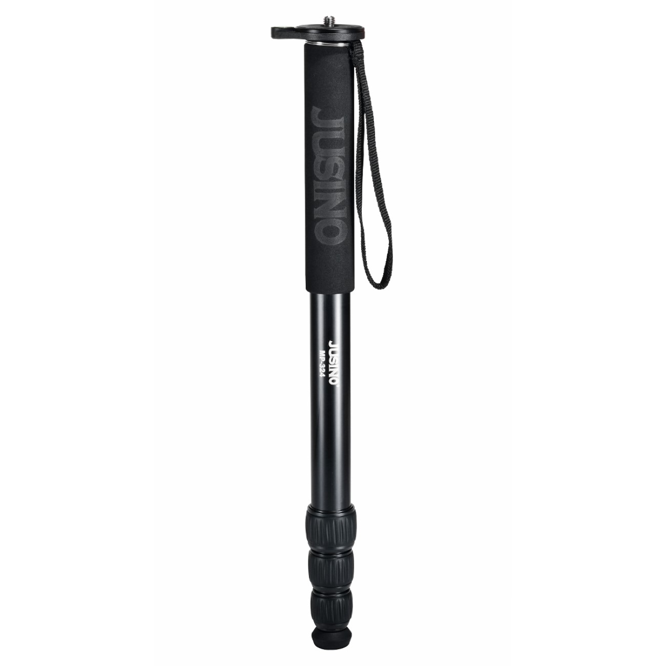 JUSINO MP-324/MP-324C Leichtes Monopod aus Aluminium oder Karbon mit 4 Segmenten, bis 153cm Höhe JUSINO MP-324/MP-324C Leichtes Monopod aus Aluminium oder Karbon mit 4 Segmenten, bis 153cm Höhe