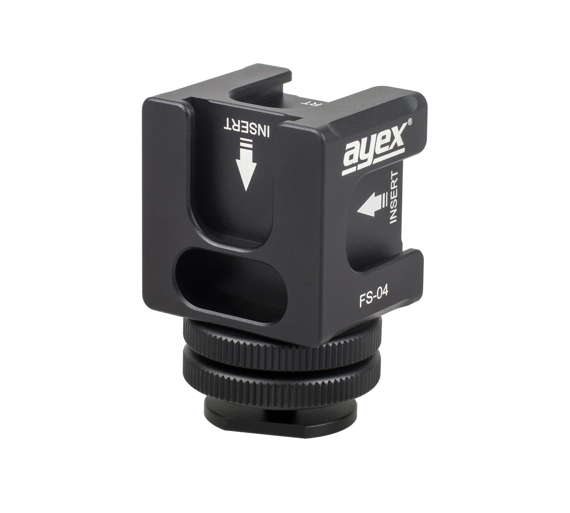 Rotierbarer Vierkopf-Multifunktions Cold-Shoe-Adapter 1/4 Zoll eingebaute Rücklaufsperre für Blitzlichte Monitore Mikrofone Rotierbarer Vierkopf-Multifunktions Cold-Shoe-Adapter 1/4 Zoll eingebaute Rücklaufsperre für Blitzlichte Monitore Mikrofone