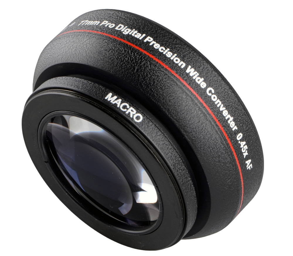 ayex HD Super-Weitwinkelkonverter 0,45x Multi Coated 77mm mit Makrolinse