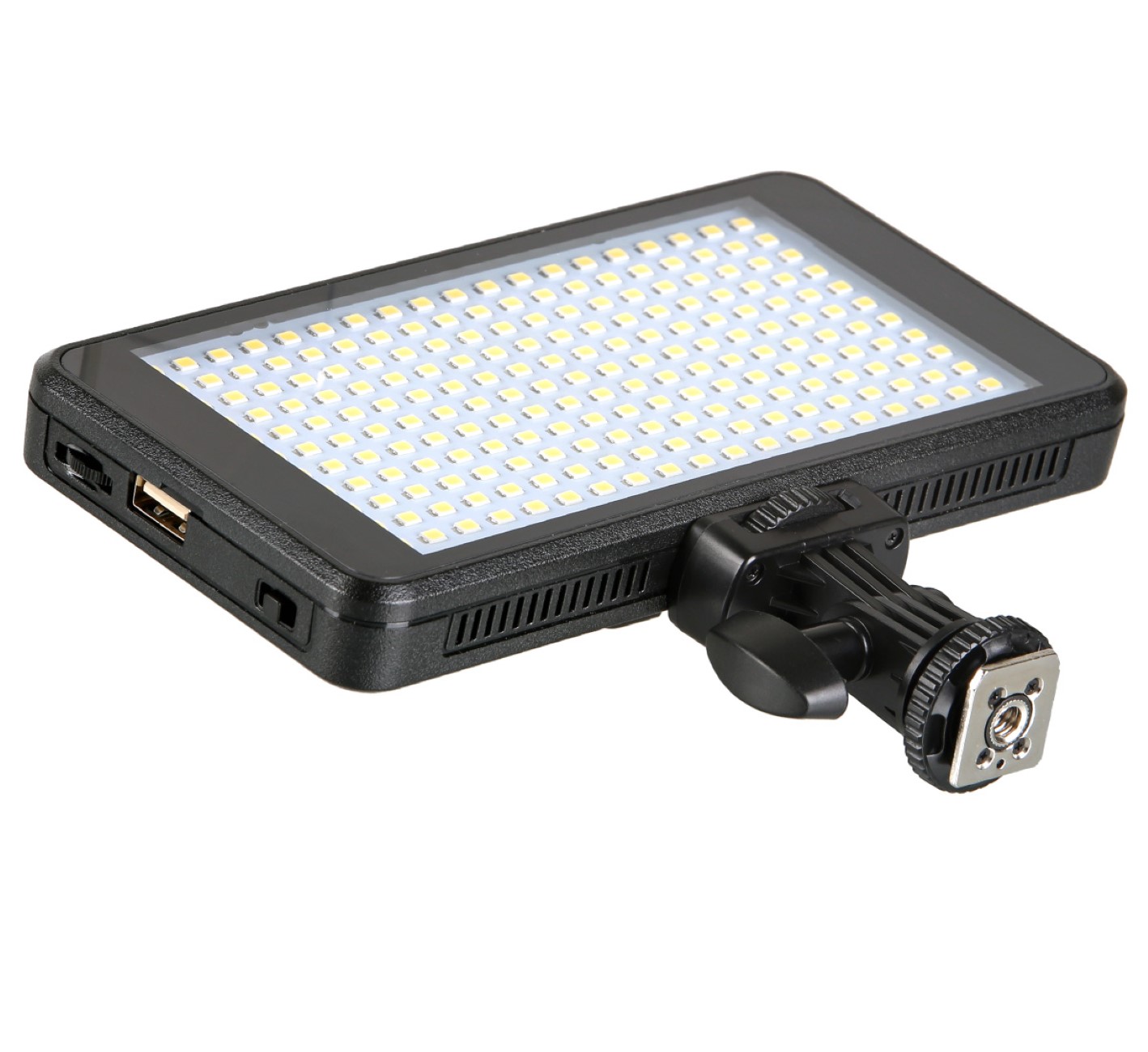 Videoleuchte mit 228 LEDs und Power Bank Funktion und Diffusoren Videoleuchte mit 228 LEDs und Power Bank Funktion und Diffusoren