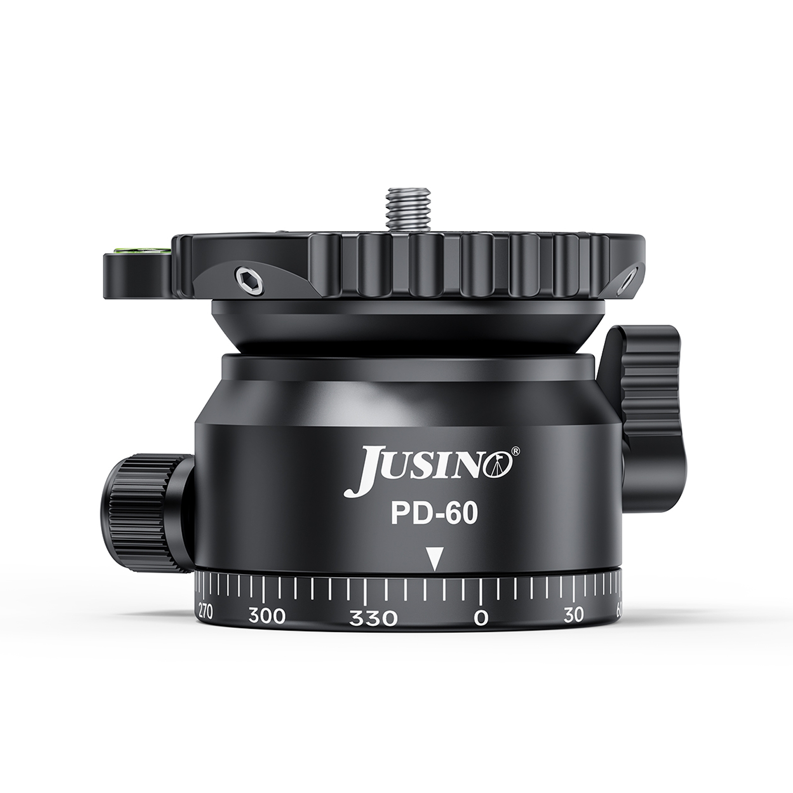 JUSINO Stativ-Nivellierbasis Neigekopf mit 360° Panorama-Funktion und ±15° Neigung PD-60 JUSINO Stativ-Nivellierbasis Neigekopf mit 360° Panorama-Funktion und ±15° Neigung PD-60