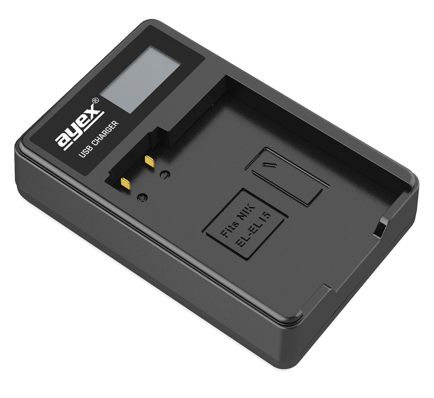 USB Ladegerät für Nikon EN-EL15 Akkus beleuchtetes Display Ladestandanzeige USB Ladegerät für Nikon EN-EL15 Akkus beleuchtetes Display Ladestandanzeige