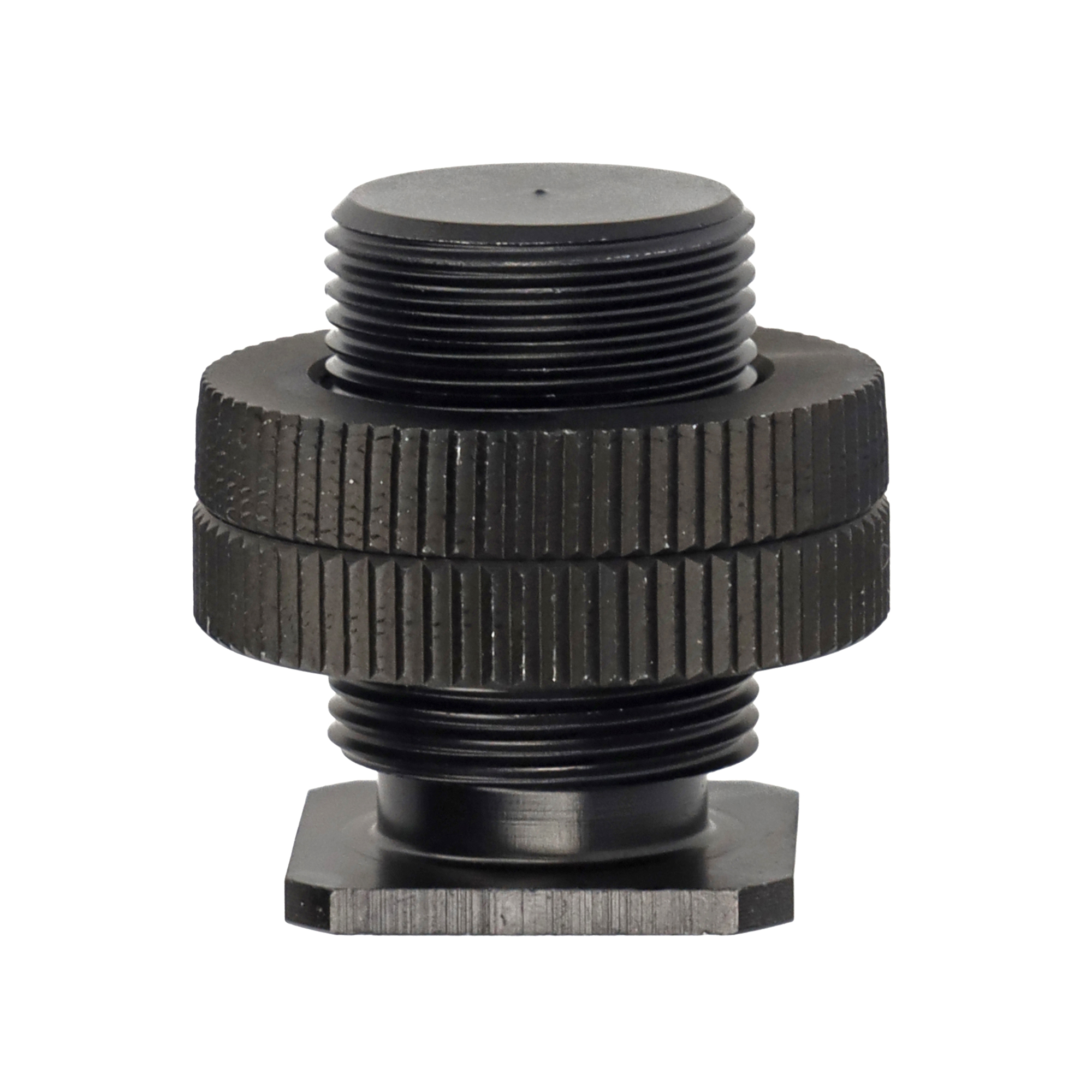 Adapter-Schraube mit 1/4 Zoll Innengewinde & 5/8 Zoll Außengewinde mit 2 Rädelschrauben Adapter-Schraube mit 1/4 Zoll Innengewinde & 5/8 Zoll Außengewinde mit 2 Rädelschrauben