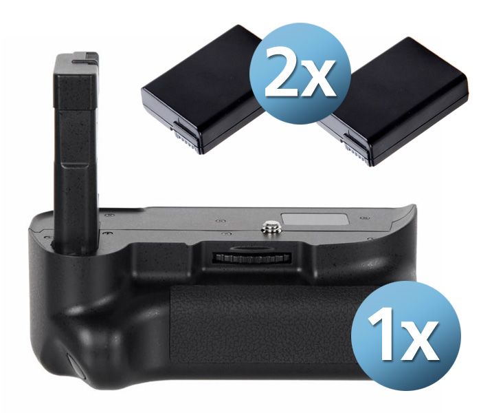 Batteriegriff Set für Nikon D5200 D5100 + 2x EN-EL14 Akku Batteriegriff Set für Nikon D5200 D5100 + 2x EN-EL14 Akku
