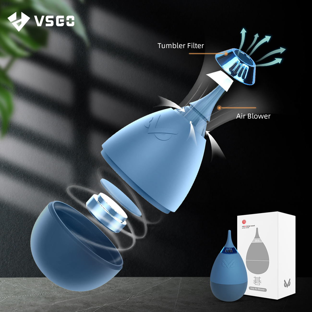 Camera Air Blower für Kamerareinigung – blau Camera Air Blower für Kamerareinigung – blau