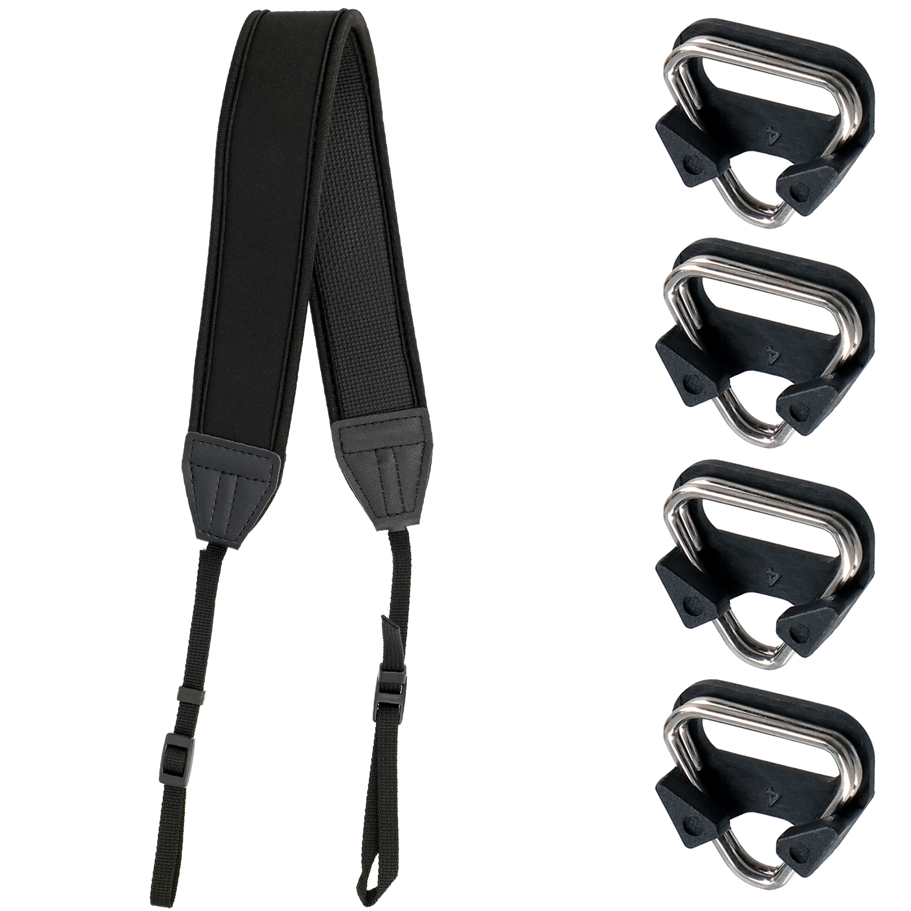ayex Neopren Gurt + 4er-Set Spletringe Robuste Halterungen ayex Neopren Gurt + 4er-Set Spletringe Robuste Halterungen
