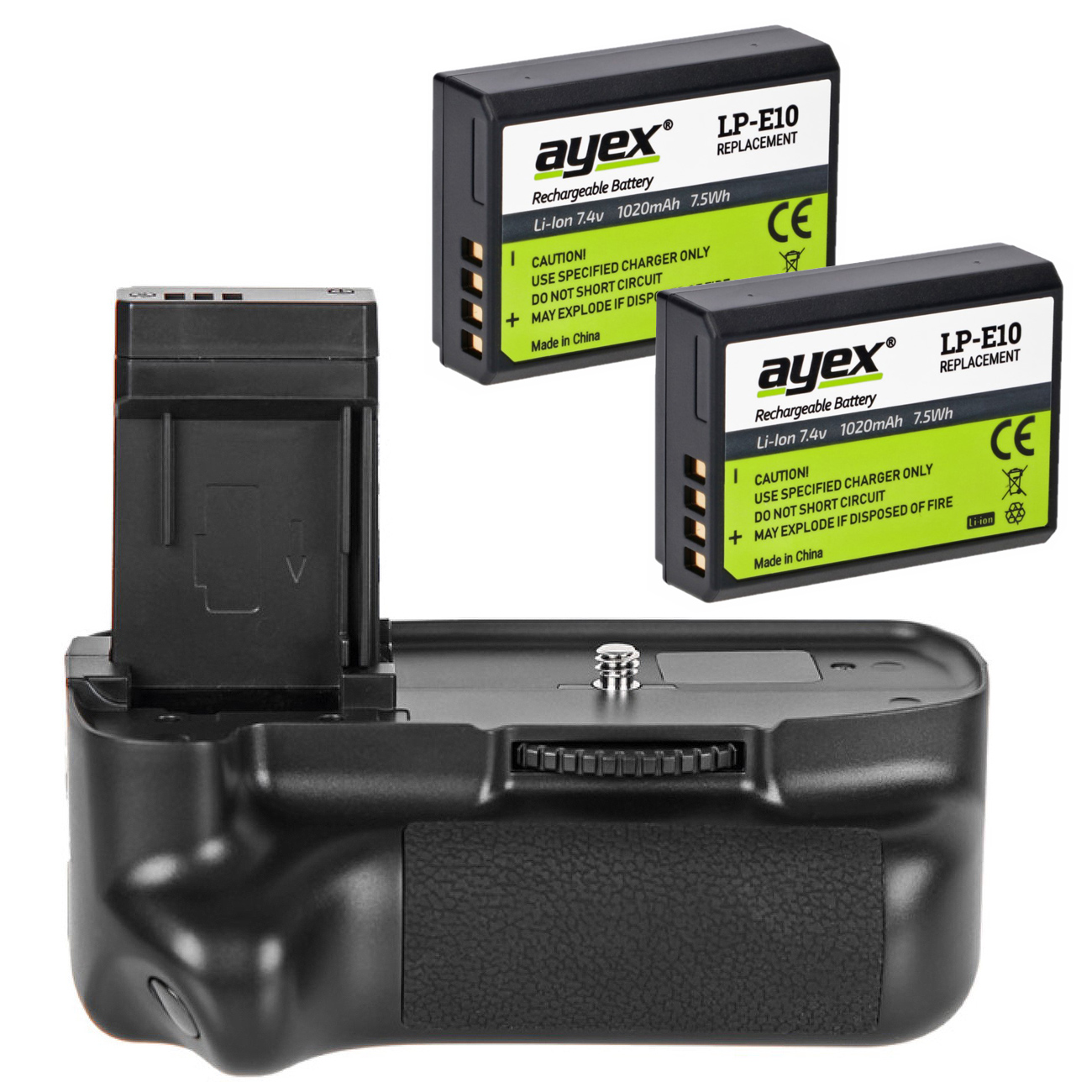 Battery Grip for Canon EOS 1100D + 2 LP-E10