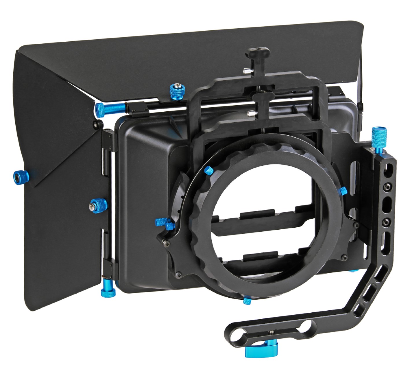 ayex M2 Matte Box, Video-Sonnenblende mit Filtereinsätzen und Schwenkarm für 15mm DSLR Rig Systeme ayex M2 Matte Box, Video-Sonnenblende mit Filtereinsätzen und Schwenkarm für 15mm DSLR Rig Systeme