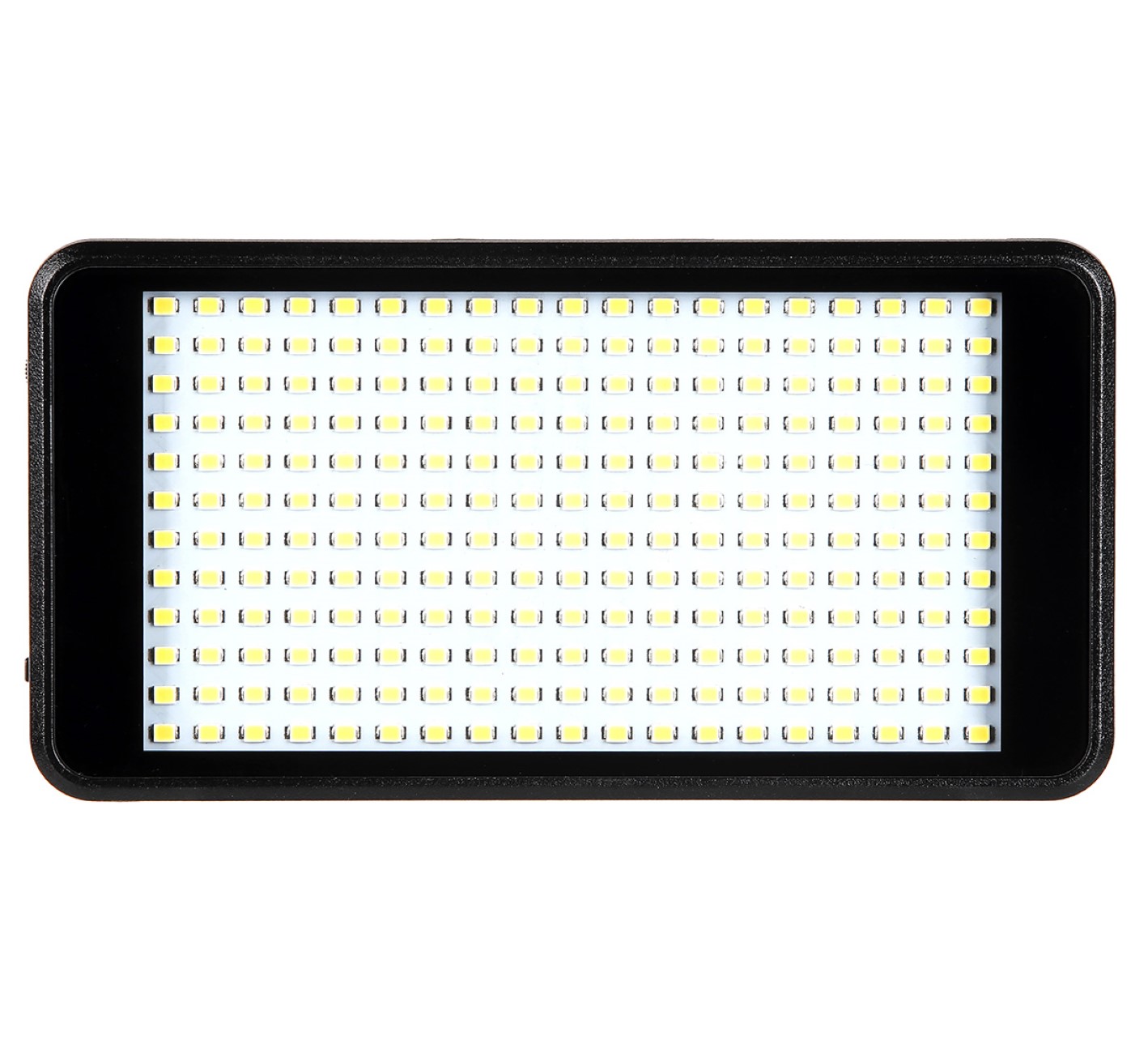 Videoleuchte mit 228 LEDs und Power Bank Funktion und Diffusoren