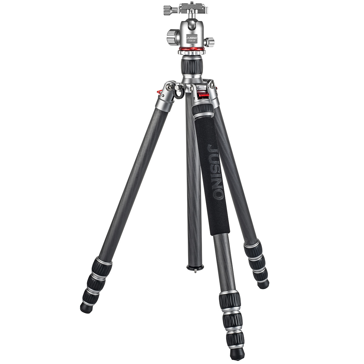 JUSINO Leichtes Karbon Tripod Monopod mit Kugelkopf bis 160cm 12kg FGS-30 TK-254C
