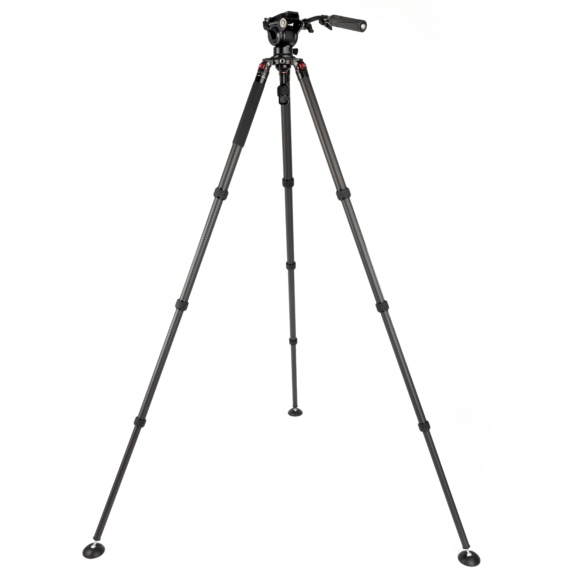 JUSINO Karbon Profi Videostativ & Kugelkopf Perfekt für Vogelaufnahmen 152,5cm 18Kg belastbar