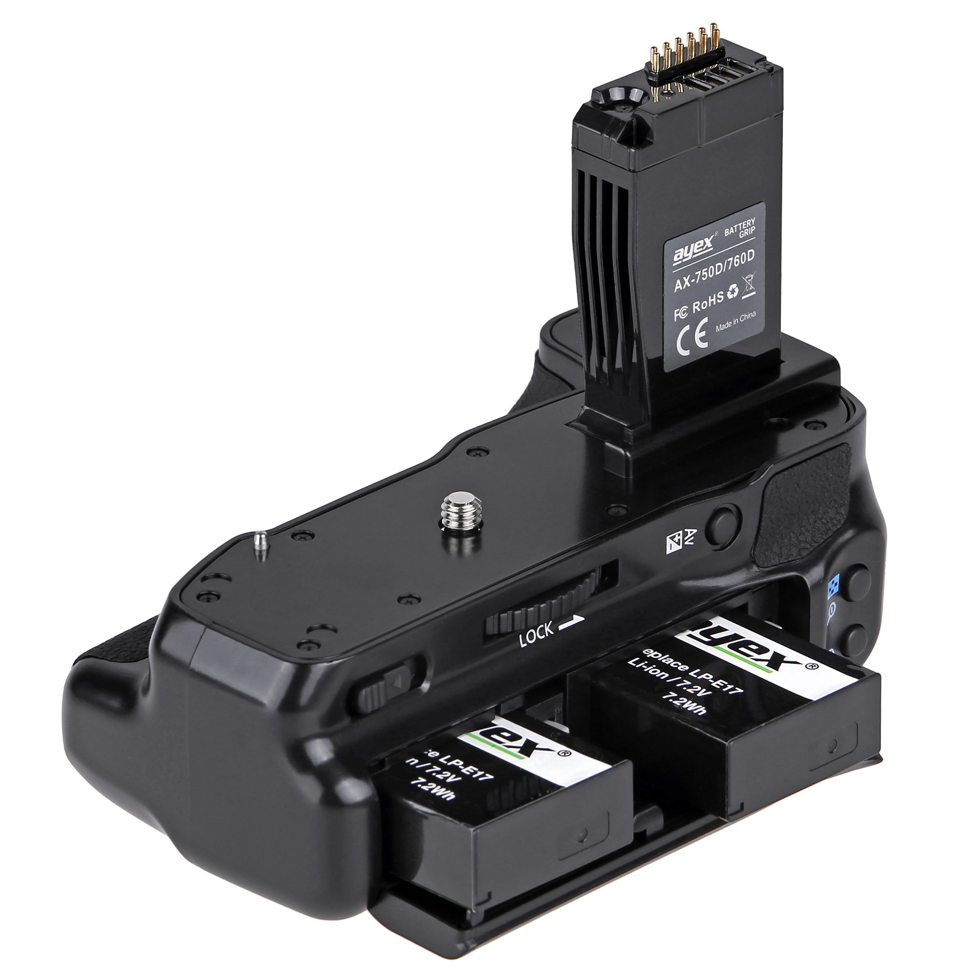 Batteriegriff Set für Canon EOS 760D 750D IX8 T6S T6I + 2x LP-E17 Akku + 1x USB Dual Ladegerät wie BG-E18 Batteriegriff Set für Canon EOS 760D 750D IX8 T6S T6I + 2x LP-E17 Akku + 1x USB Dual Ladegerät wie BG-E18