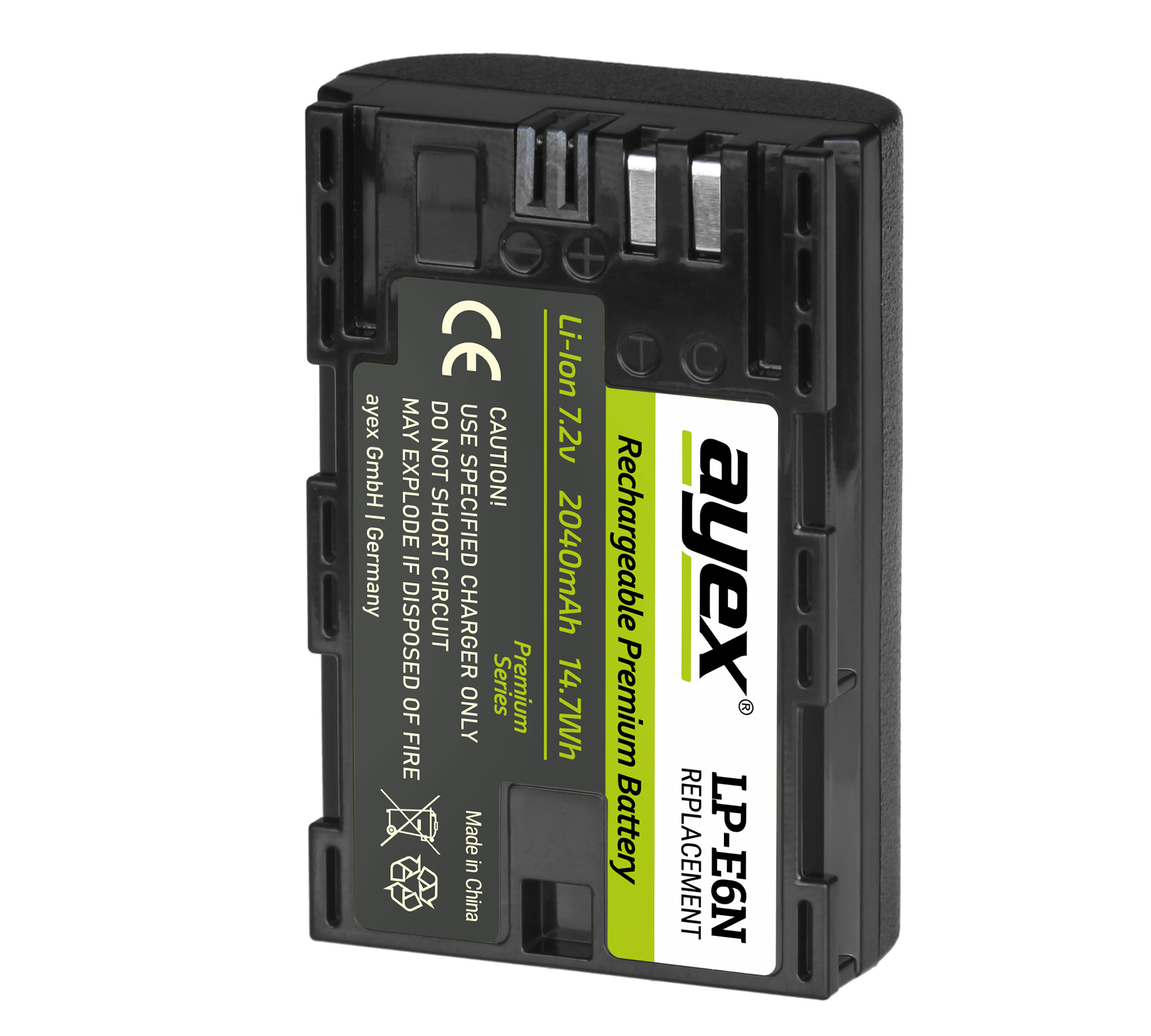 LP-E6N Akku für zB Canon EOS R 5D Mark IV 6D Mark II 7D Mark II 80D 90D Leistungsstark 2040mAh LP-E6N Akku für zB Canon EOS R 5D Mark IV 6D Mark II 7D Mark II 80D 90D Leistungsstark 2040mAh