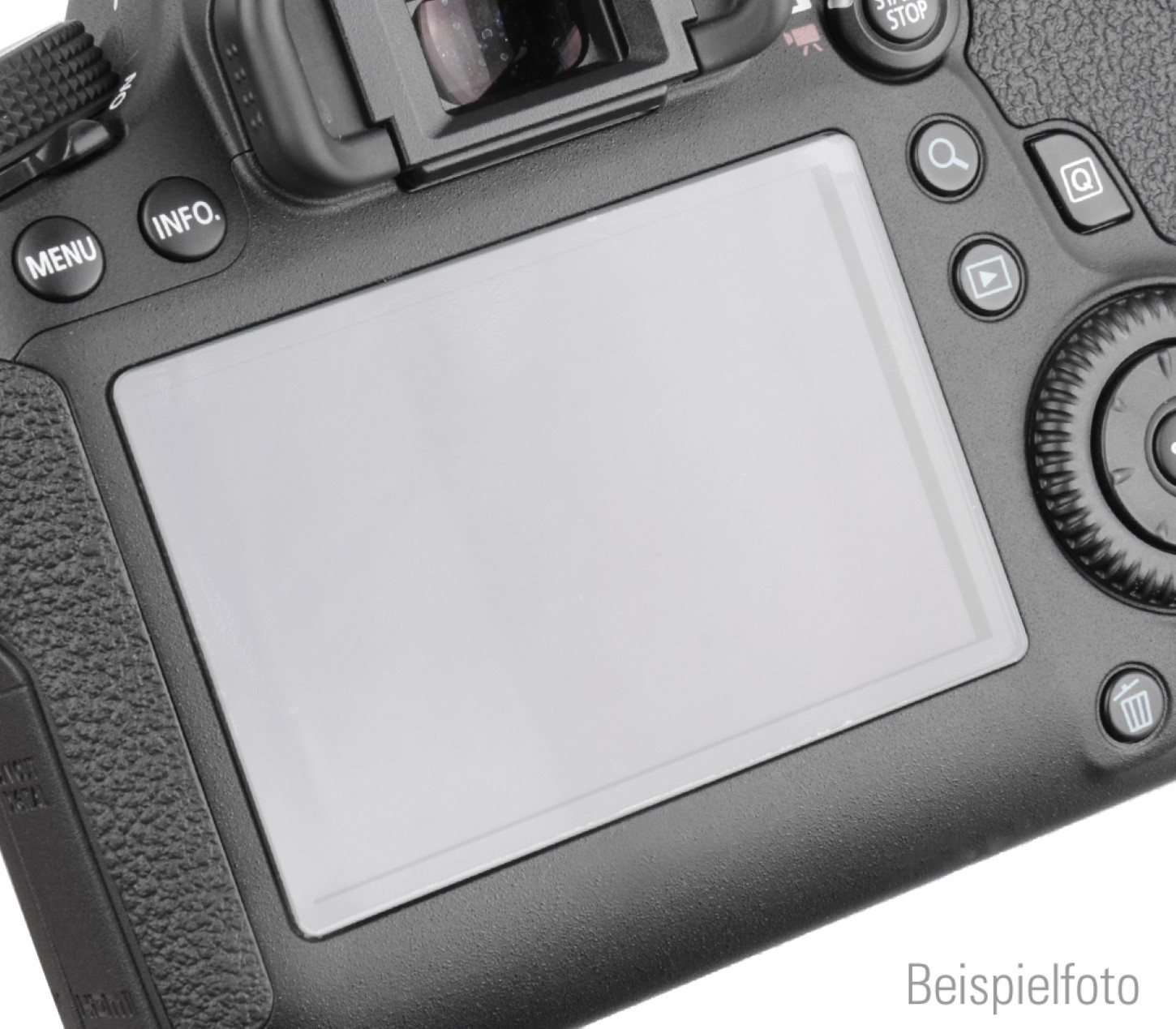 Displayschutz für Nikon D3100 selbsthaftendes Echtglas transparent