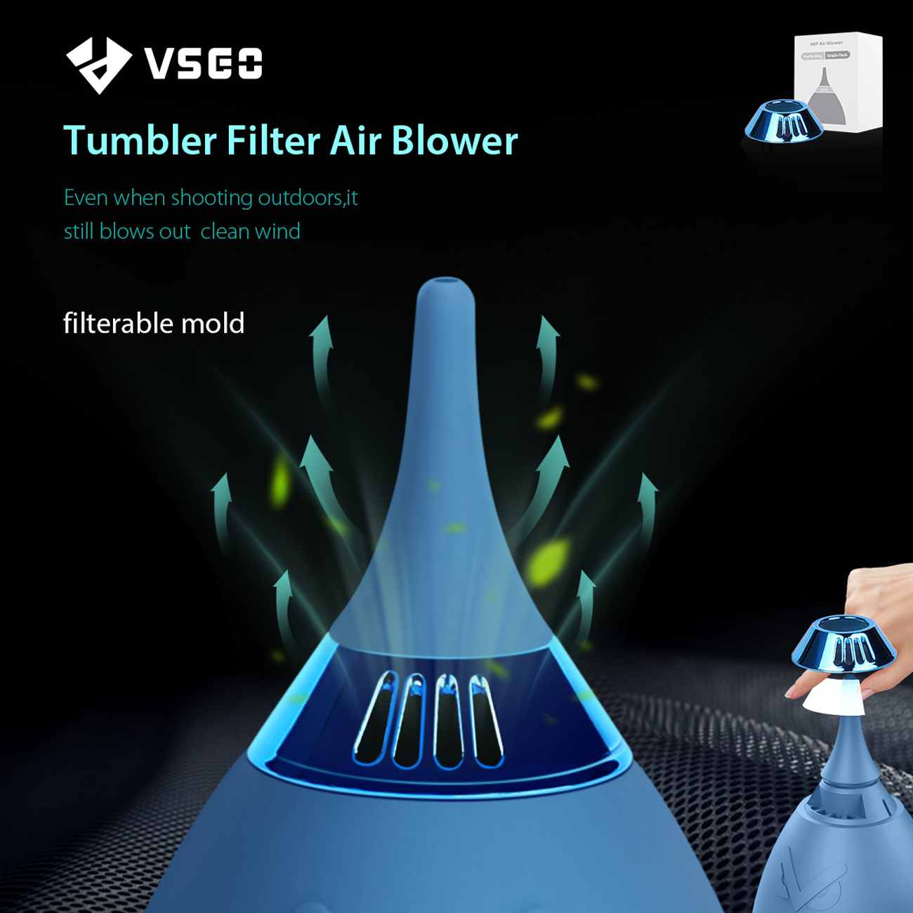 Camera Air Blower für Kamerareinigung – blau Camera Air Blower für Kamerareinigung – blau