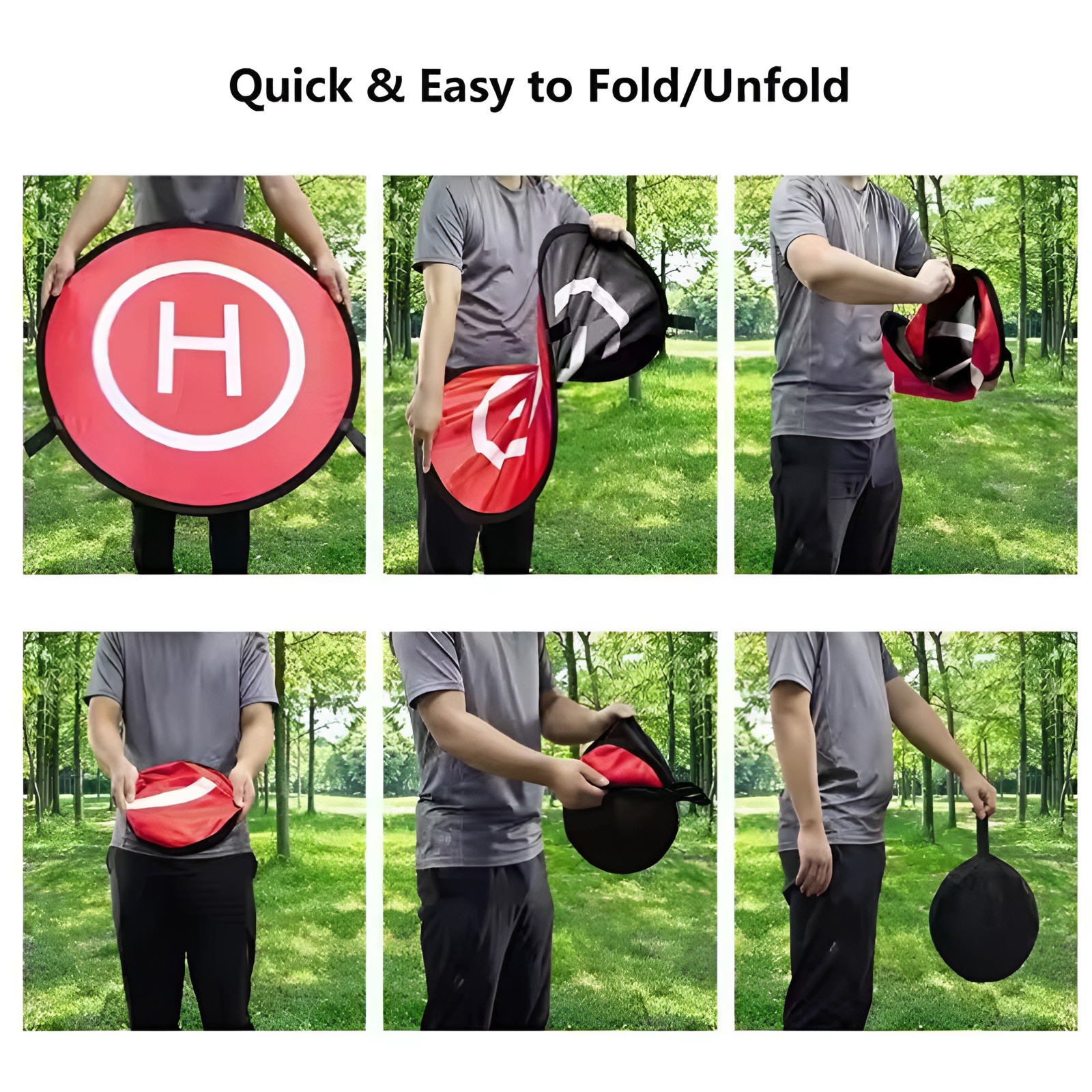Landepad 55cm Landeplattform für Drohnen mit Reflektorstreifen für Nachtaufnahmen geeignet Landepad 55cm Landeplattform für Drohnen mit Reflektorstreifen für Nachtaufnahmen geeignet