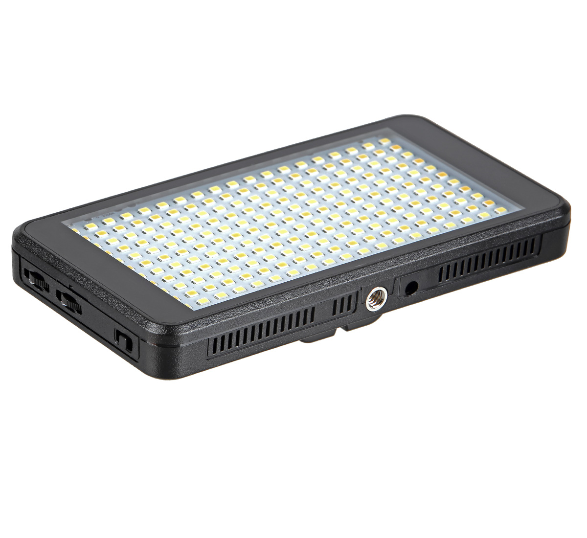 ayex Videoleuchte mit 228 LEDs und 2 Dimmern (3200-5600K) inklusive Li-Ion Akku und Ladegerät ayex Videoleuchte mit 228 LEDs und 2 Dimmern (3200-5600K) inklusive Li-Ion Akku und Ladegerät