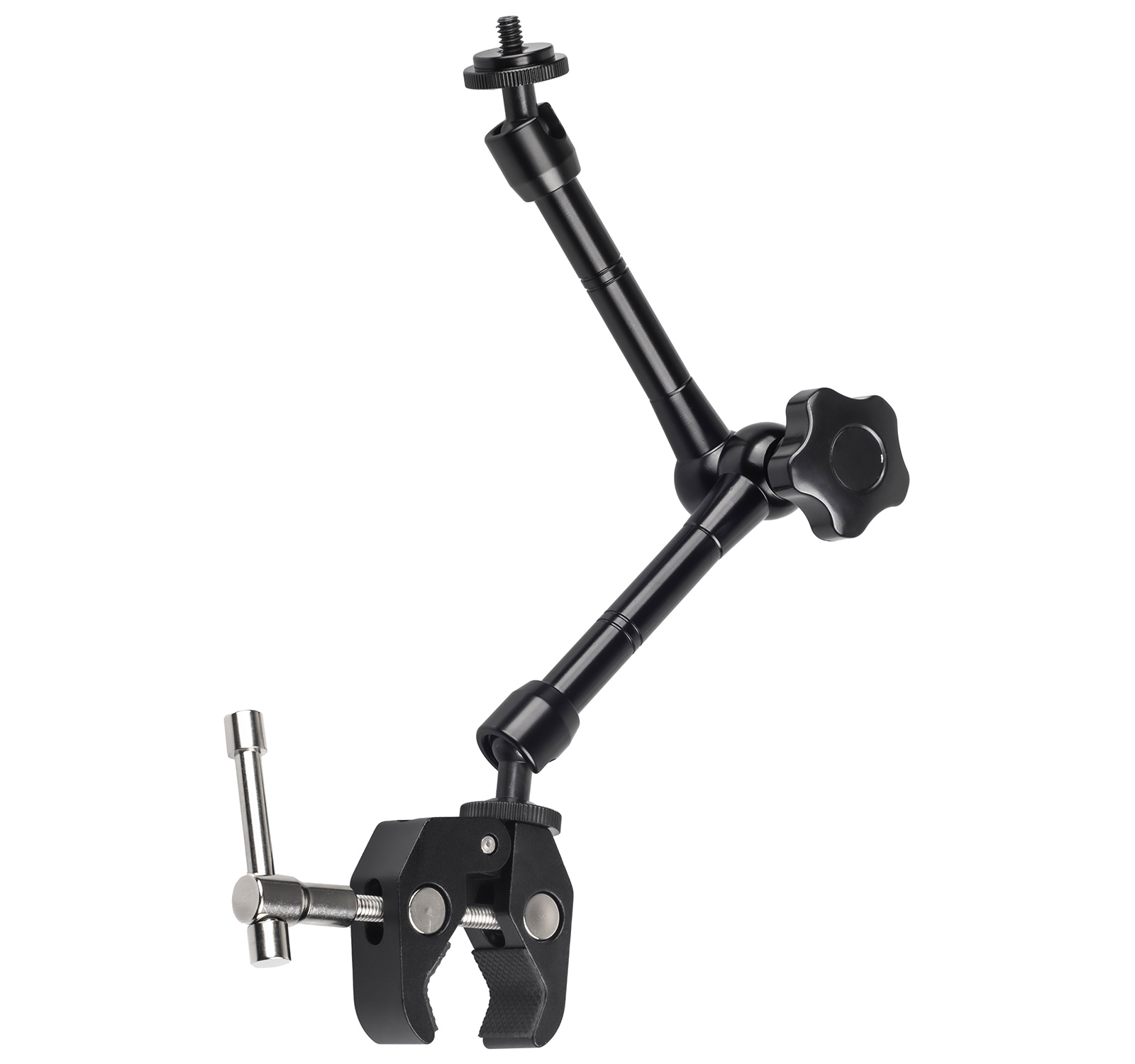 Magic Arm Gelenkarm 11 Zoll + Universalklemme für Kamera, Camcorder, Stativ und Co. Licht mit 1/4" Gewinde Magic Arm Gelenkarm 11 Zoll + Universalklemme für Kamera, Camcorder, Stativ und Co. Licht mit 1/4" Gewinde