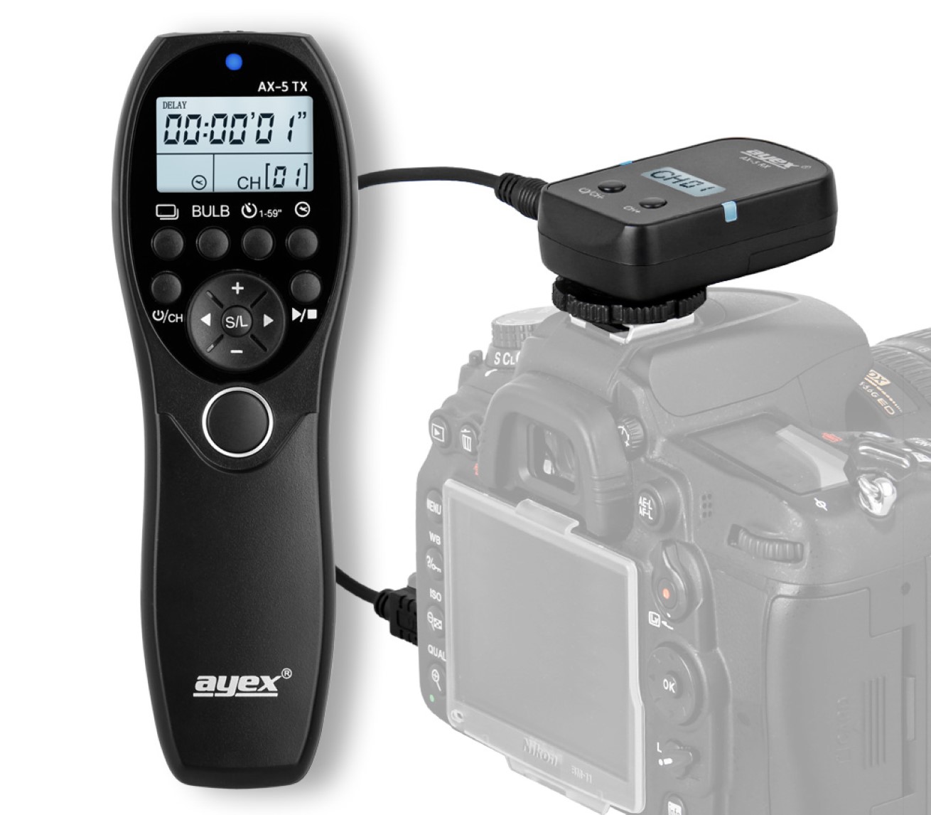 Funk Timer Fernauslöser AX-5 zB Pentax 645D K-50 K-30 K20D K-7 K-M MZ6 K200D Olympus OM-D E-M1 Mark II Serie Bulb Delay Fokussieren Funk Timer Fernauslöser AX-5 zB Pentax 645D K-50 K-30 K20D K-7 K-M MZ6 K200D Olympus OM-D E-M1 Mark II Serie Bulb Delay Fokussieren
