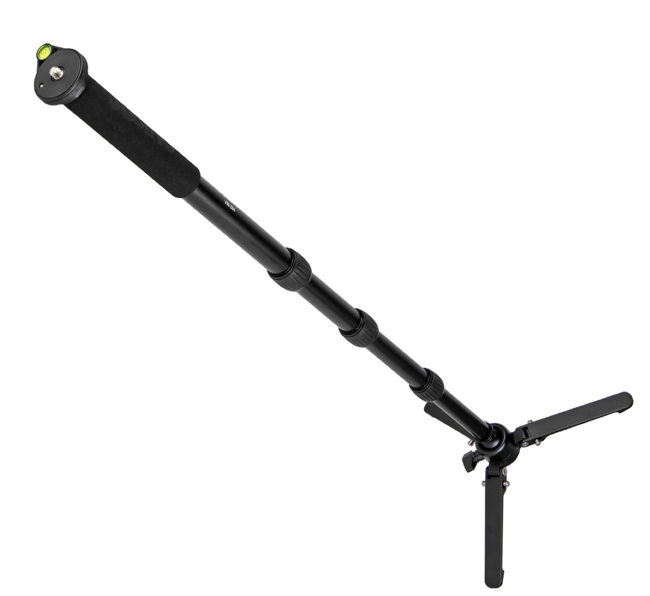 JUSINO Aluminium-Monopod mit abnehmbarem Fuß Tischstativ Schnelldrehverschlüsse bis 164cm 10kg VM-284 JUSINO Aluminium-Monopod mit abnehmbarem Fuß Tischstativ Schnelldrehverschlüsse bis 164cm 10kg VM-284