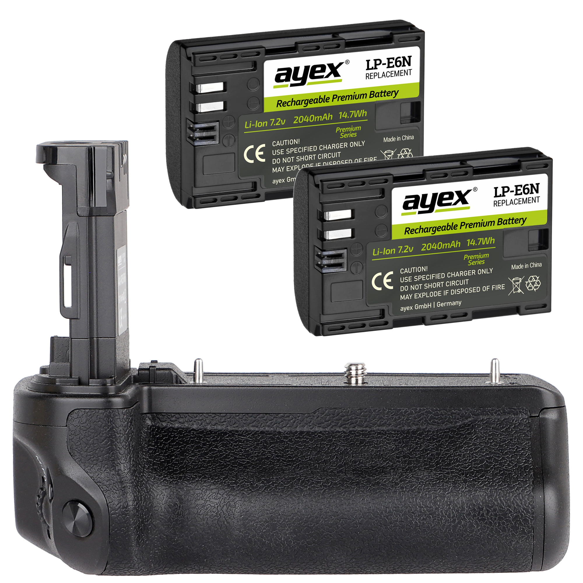 Batteriegriff Set für Canon EOS R5 R6 wie BG-R10 + 2x LP-E6N Akkus kompakter Handgriff Batteriegriff Set für Canon EOS R5 R6 wie BG-R10 + 2x LP-E6N Akkus kompakter Handgriff
