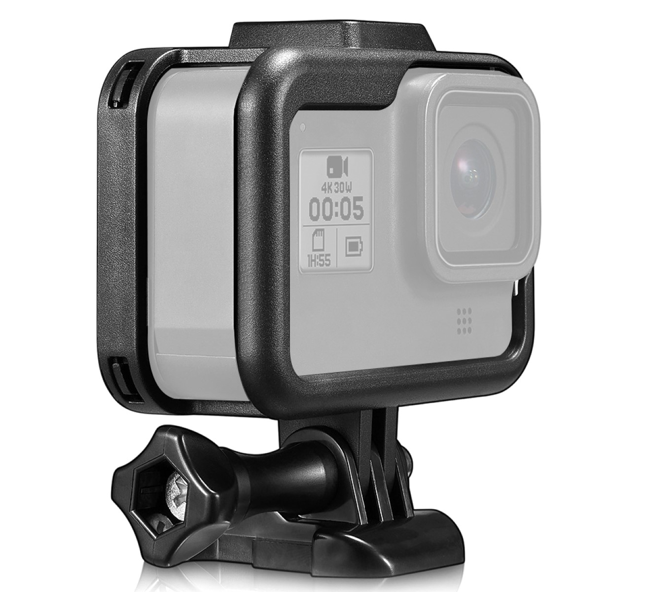 Schutzgehäuse Schutzrahmen Case Für GoPro Hero 8 Robuster Case mit Blitzschuh und Schieberahmen Schutzgehäuse Schutzrahmen Case Für GoPro Hero 8 Robuster Case mit Blitzschuh und Schieberahmen