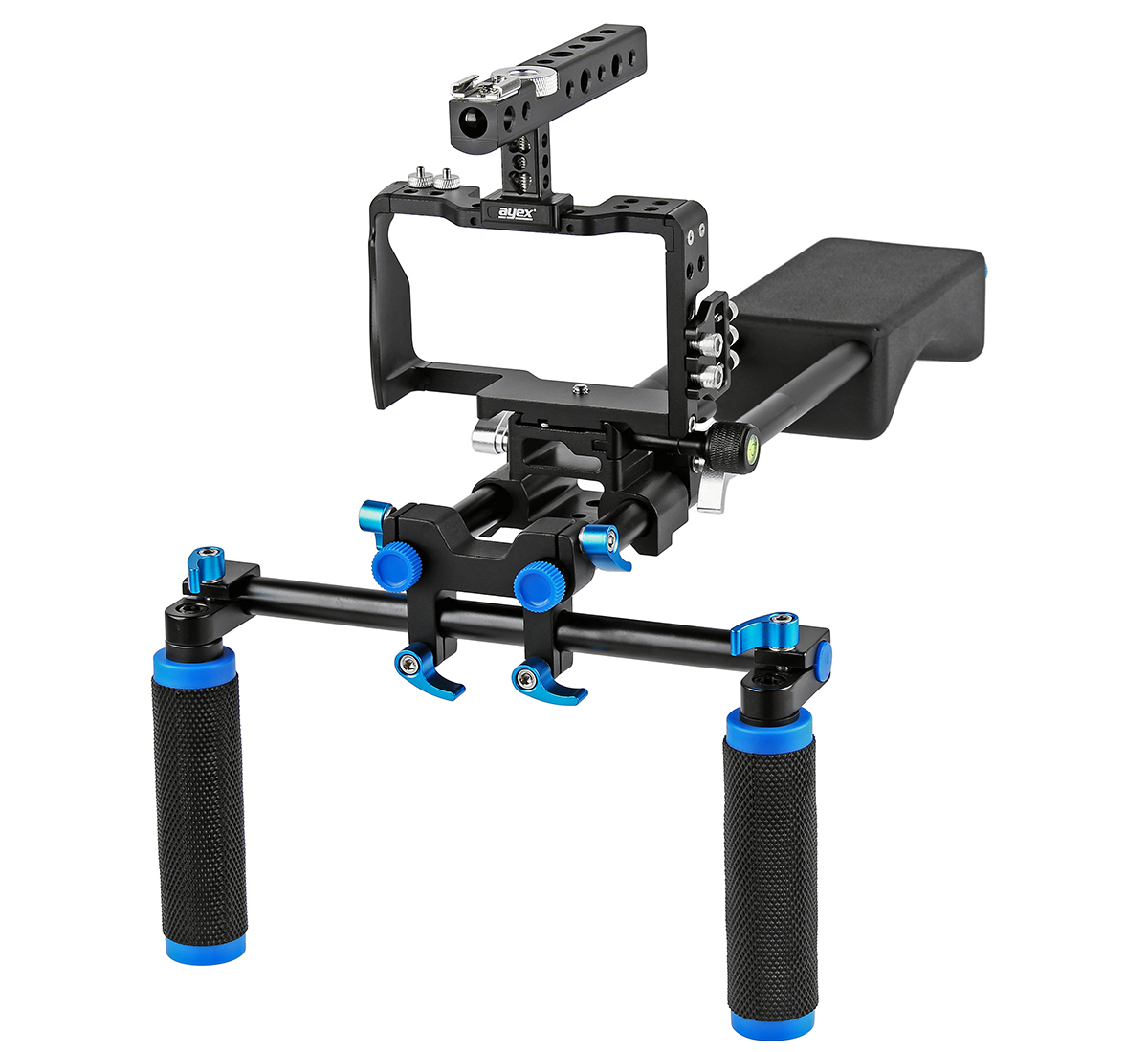 ayex Kamera Rig-Set inkl. Kamera Cage C6 für Sony Alpha A6000, A6300, A6500 ayex Kamera Rig-Set inkl. Kamera Cage C6 für Sony Alpha A6000, A6300, A6500