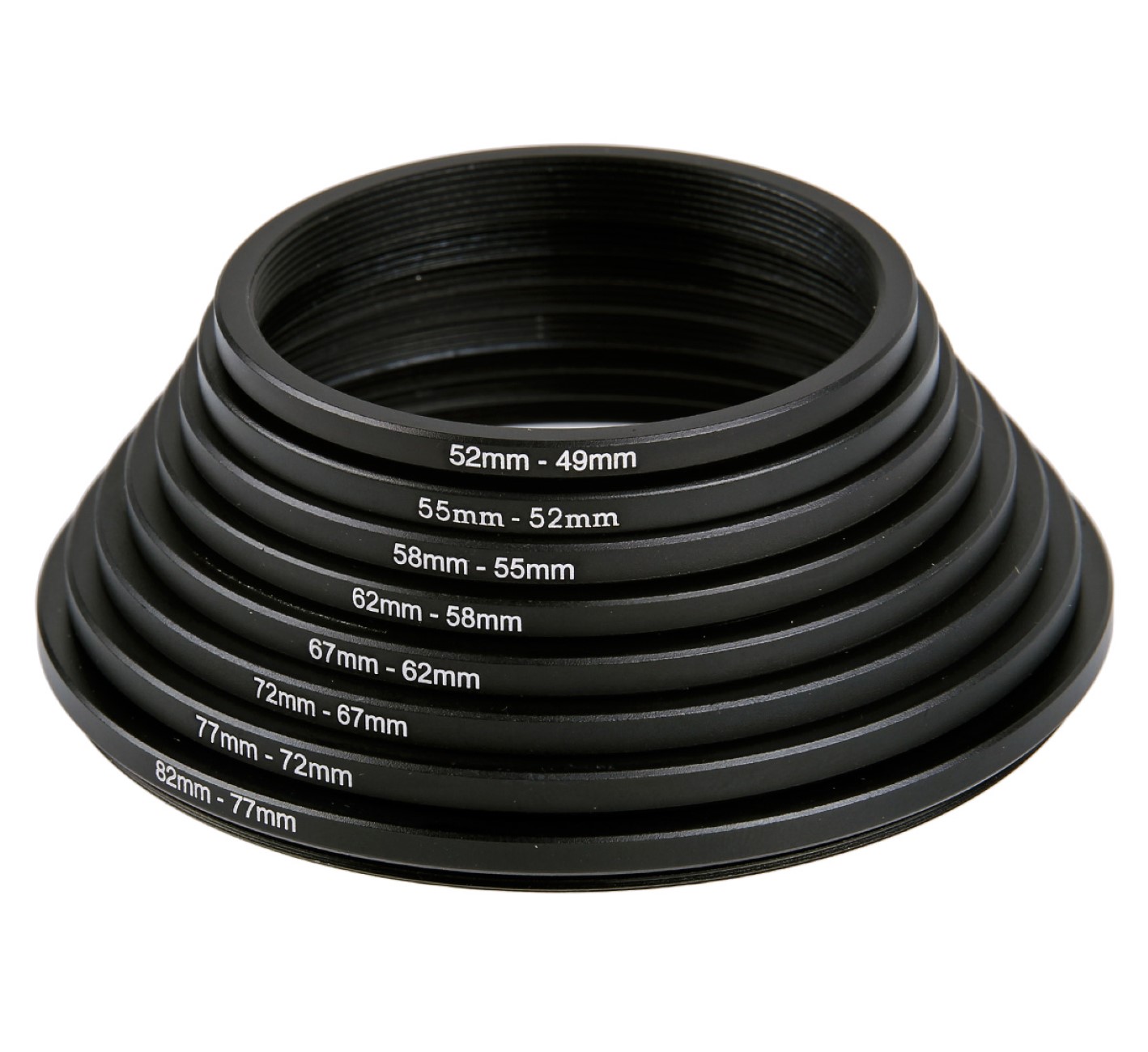 Step Down Ring Set Reduzierringe in 8 Größen Universal passend Step Down Ring Set Reduzierringe in 8 Größen Universal passend