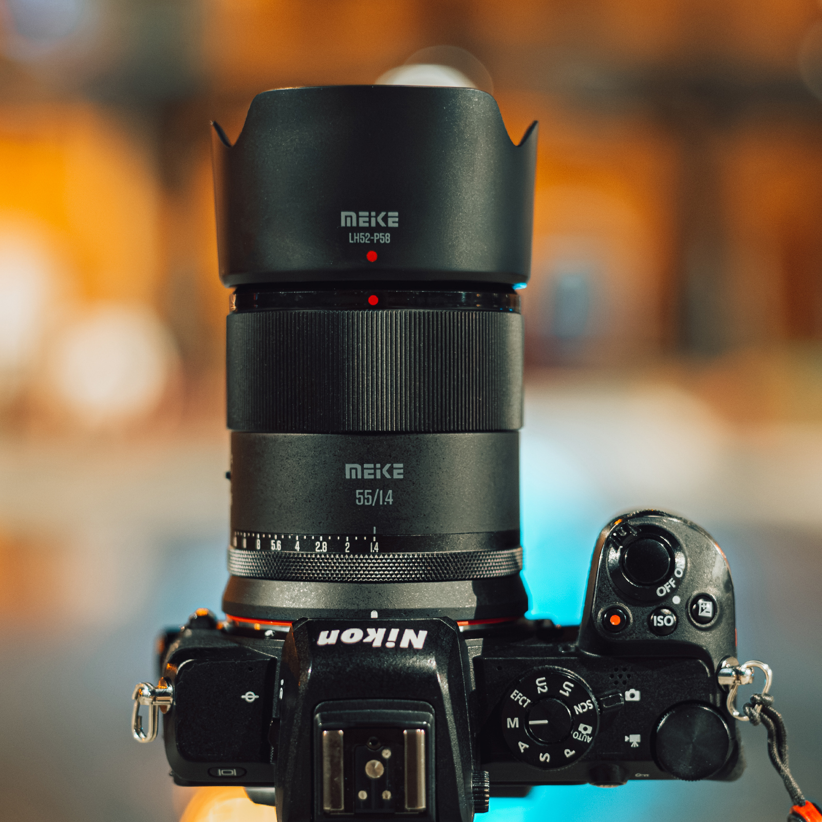 Meike 55mm F1.4 AF STM Aps-C Autofokus Objektiv für Sony E-Mount Kameras