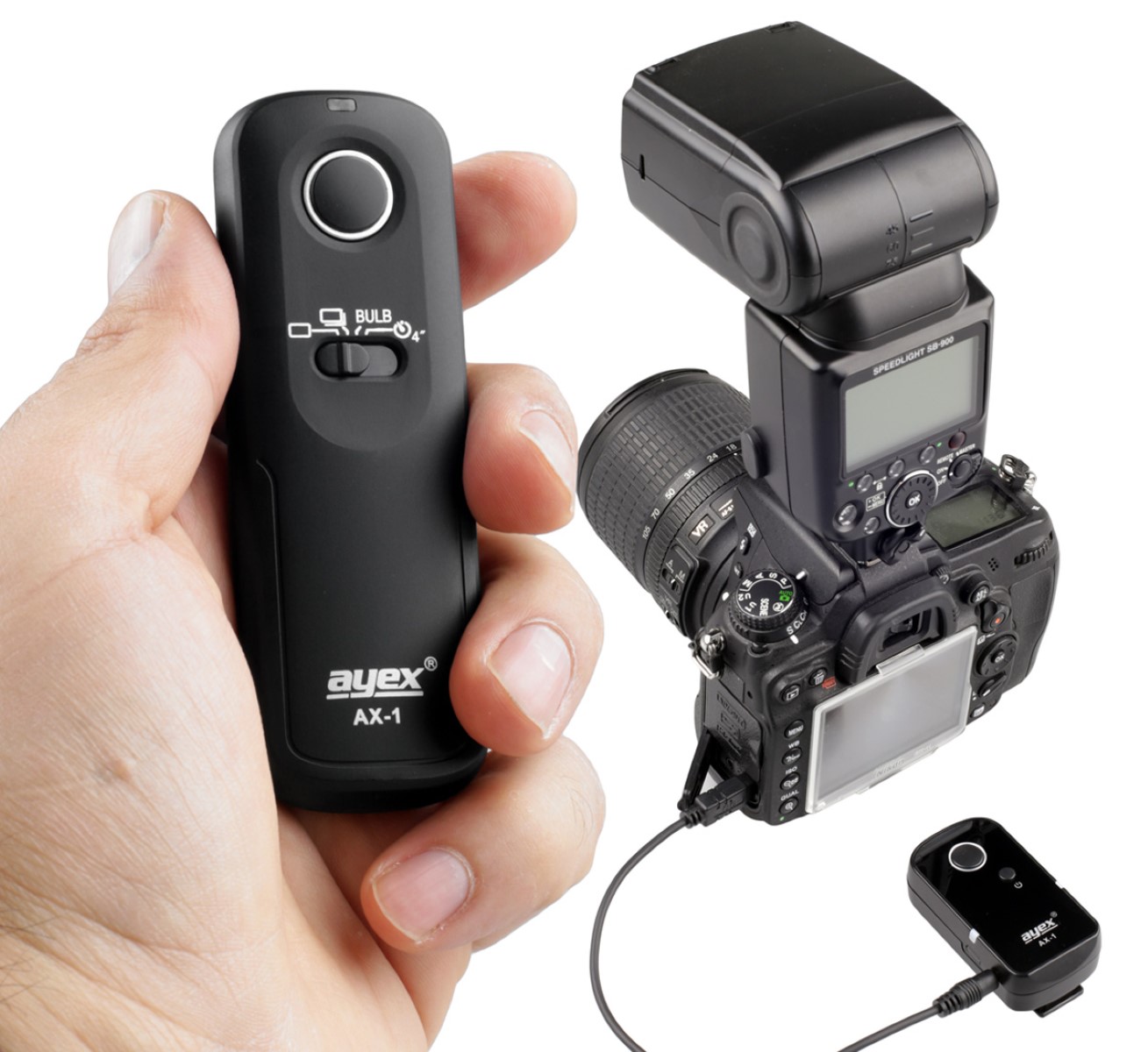 Funk Fernauslöser AX-1 DC2 zB Nikon Z7 Z6 D7500 D7100 D750 D610 D90 D5600 D3300 Funk Fernauslöser AX-1 DC2 zB Nikon Z7 Z6 D7500 D7100 D750 D610 D90 D5600 D3300