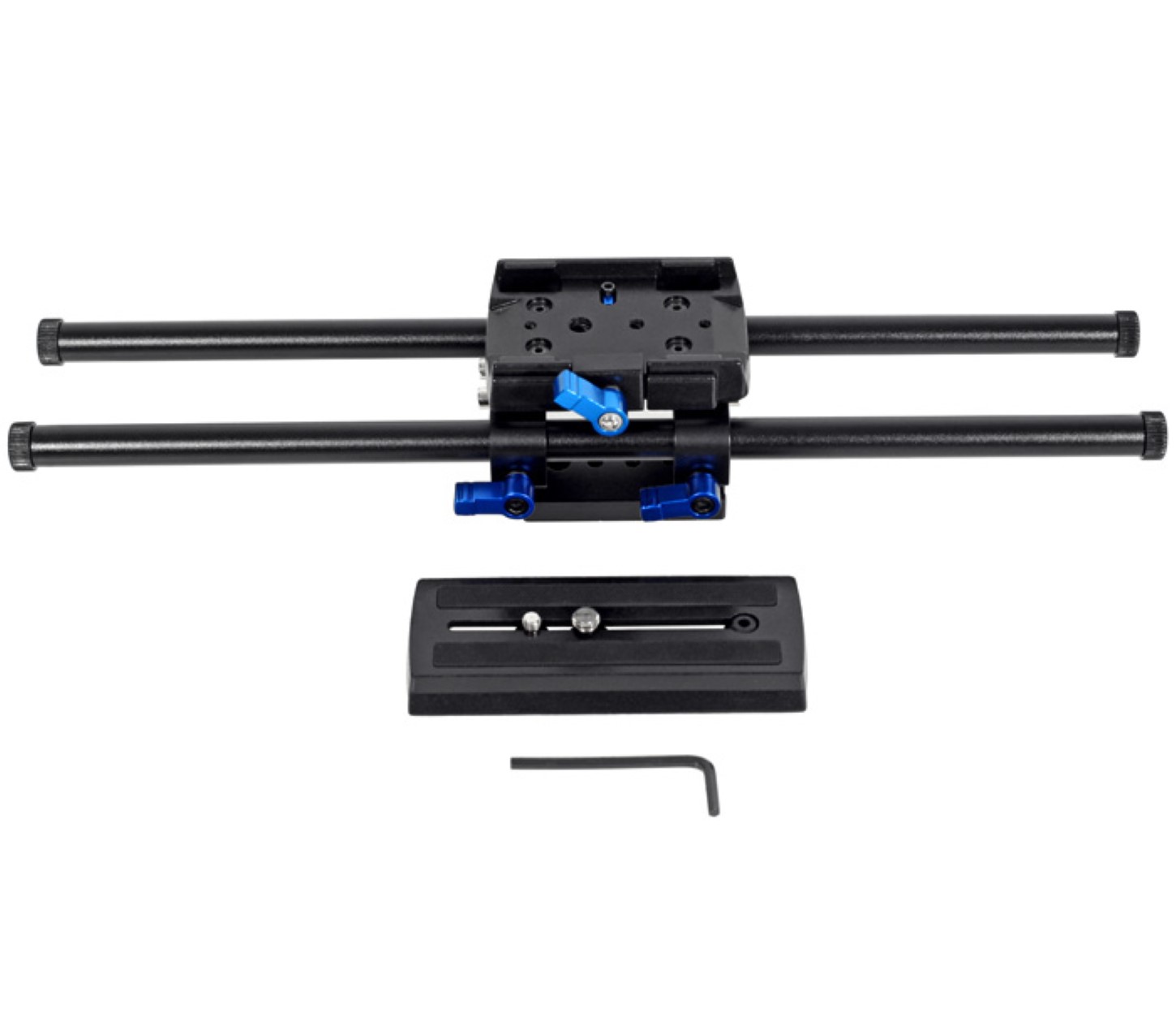 Rig-Plattform mit 40 cm Rundstäben für 15 mm DSLR Rig System Rig-Plattform mit 40 cm Rundstäben für 15 mm DSLR Rig System